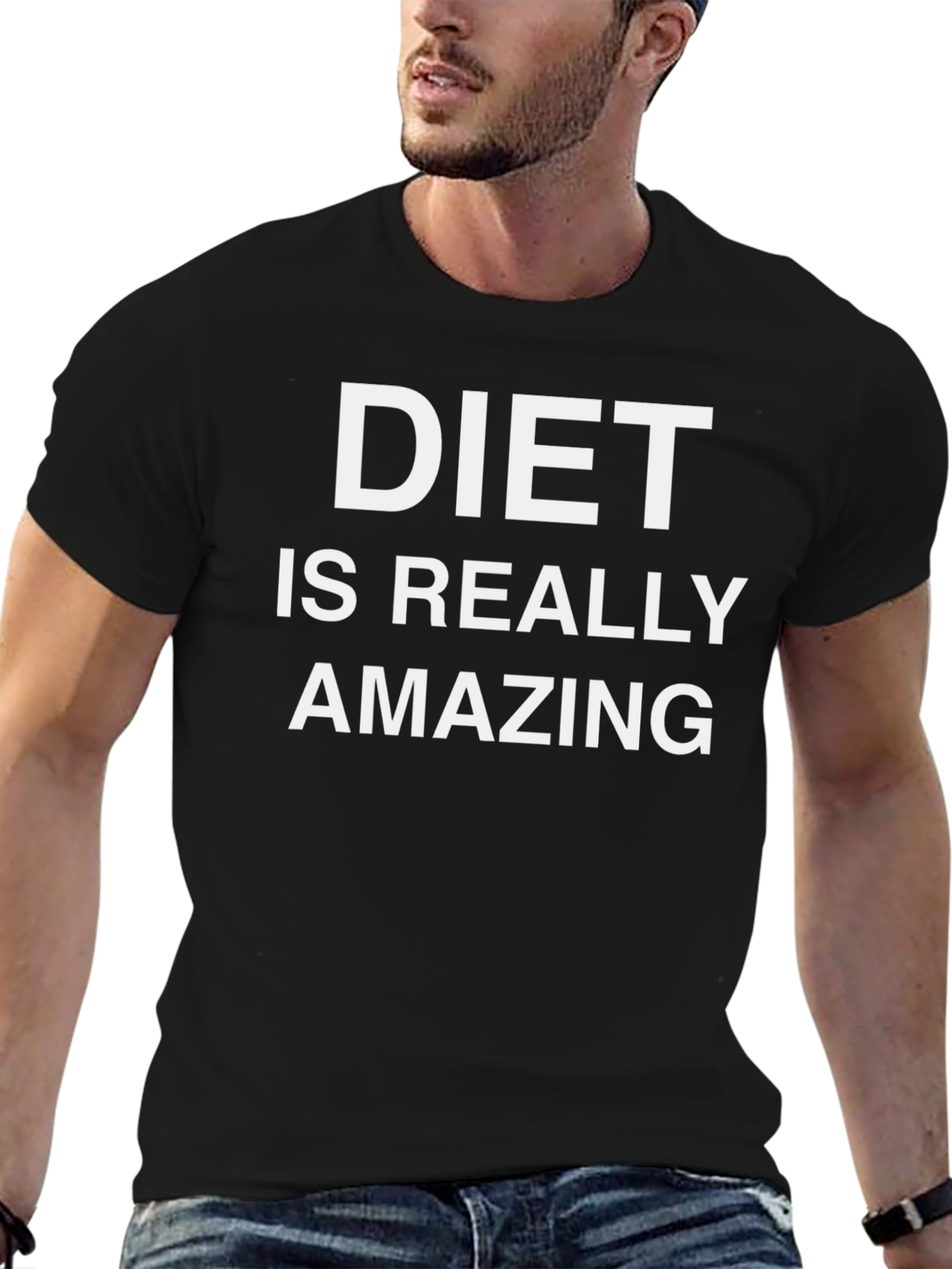 Diet Is Really Amazing Black T-Shirt