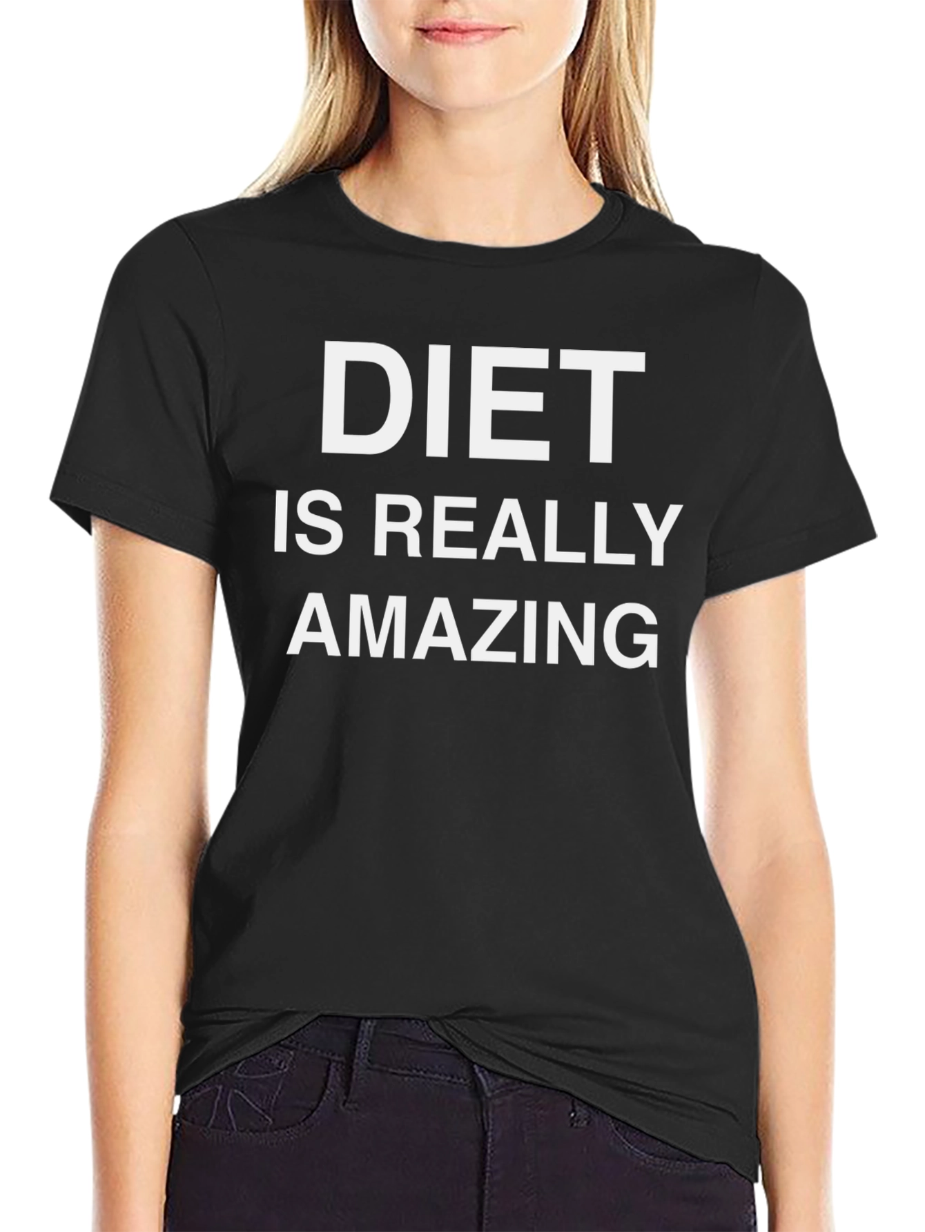 Diet Is Really Amazing Black T-Shirt