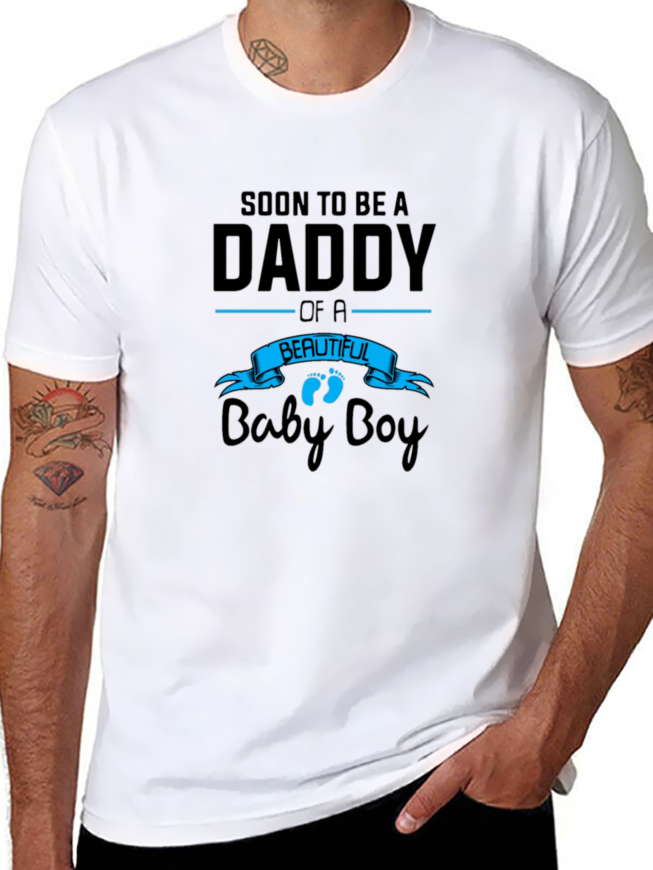 Soon To Be A Daddy Baby Boy Graphic Tee