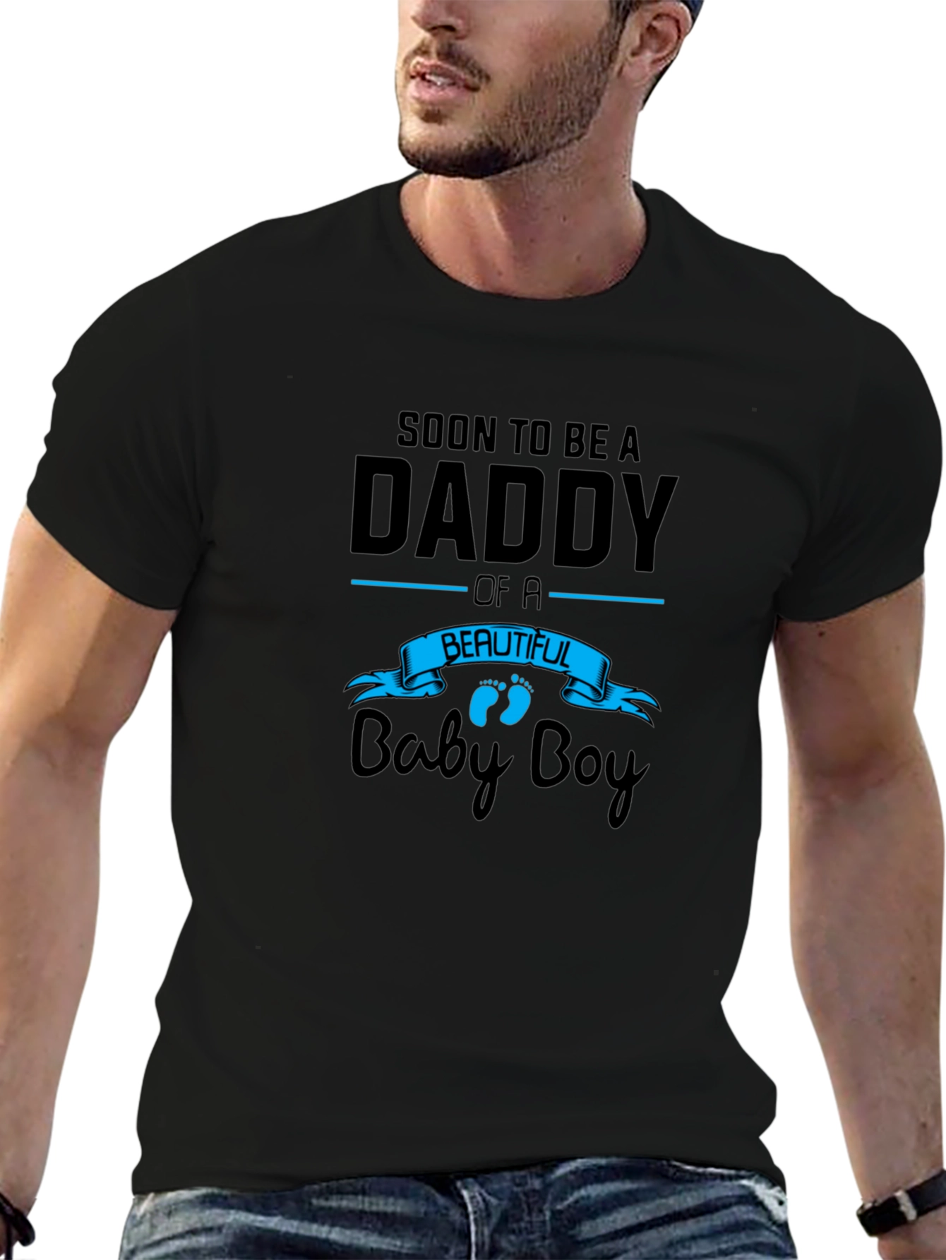 Soon To Be A Daddy Baby Boy Graphic Tee