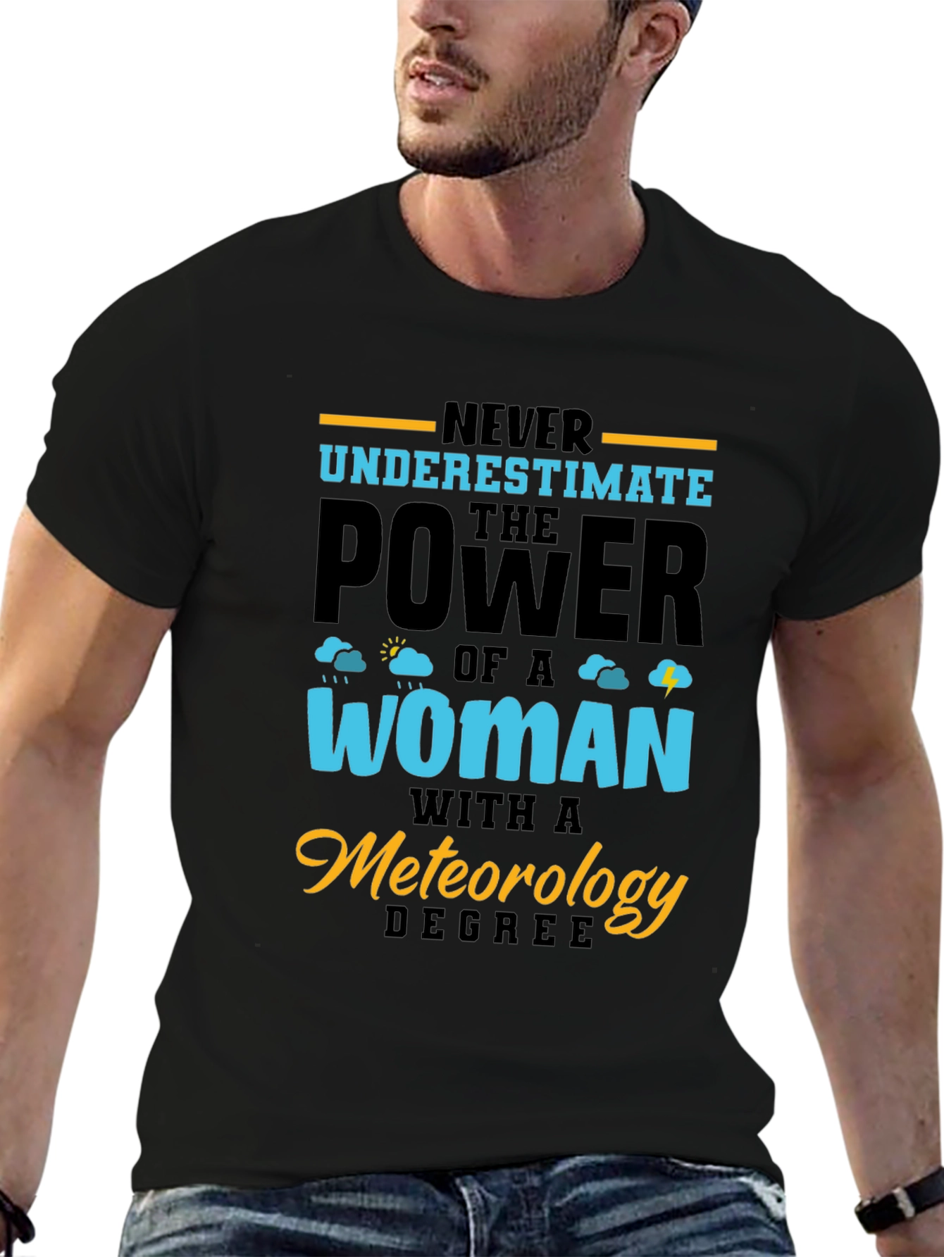 Meteorology Degree Womans Power Graphic T-Shirt