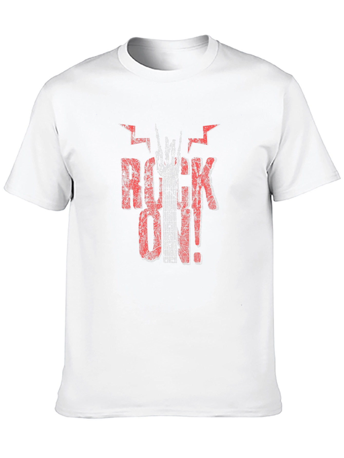 Rock On! Graphic Tee - Black Cotton T-Shirt