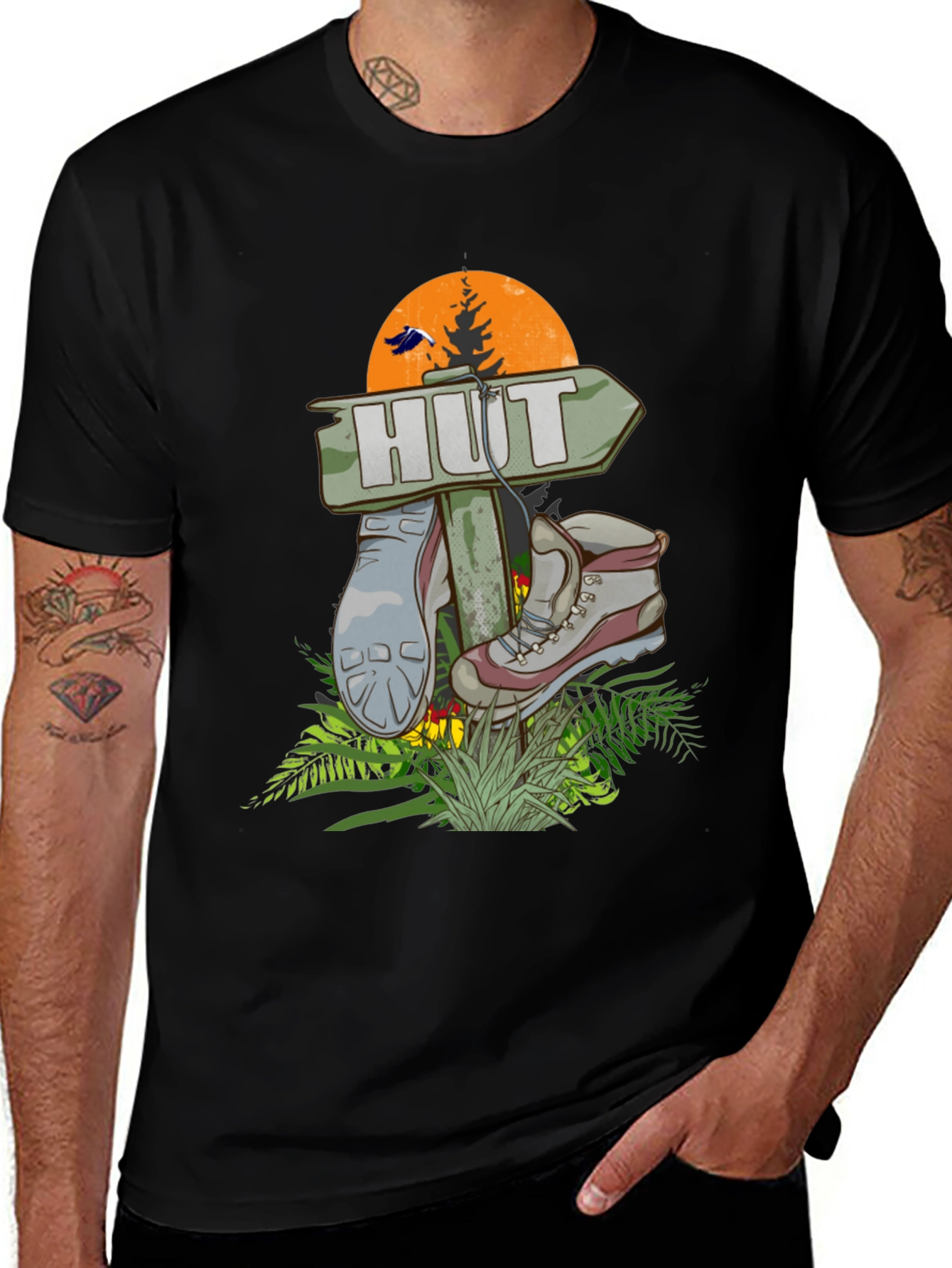 Hut Graphic Tee: Adventure Awaits!