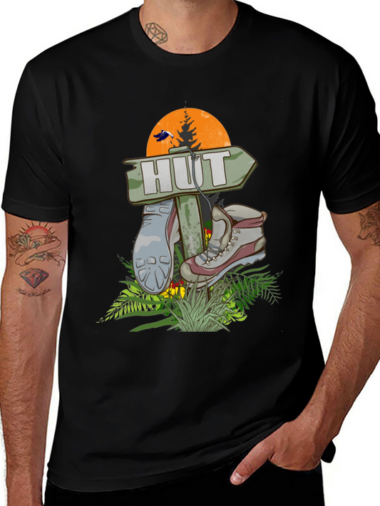 Hut Graphic Tee: Adventure Awaits!