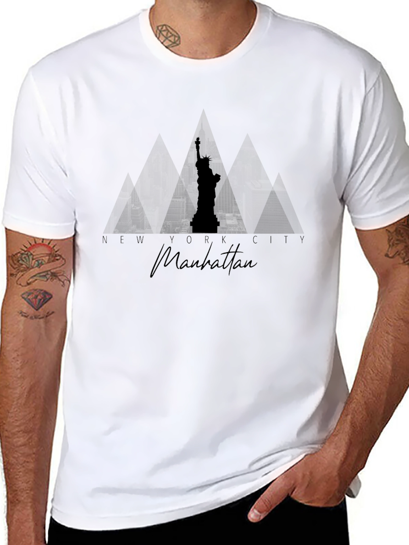 New York City Manhattan Silhouette T-Shirt
