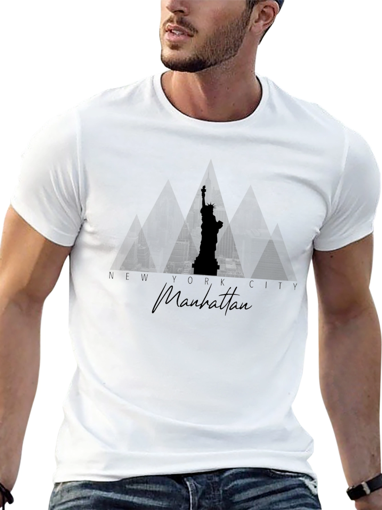 New York City Manhattan Silhouette T-Shirt