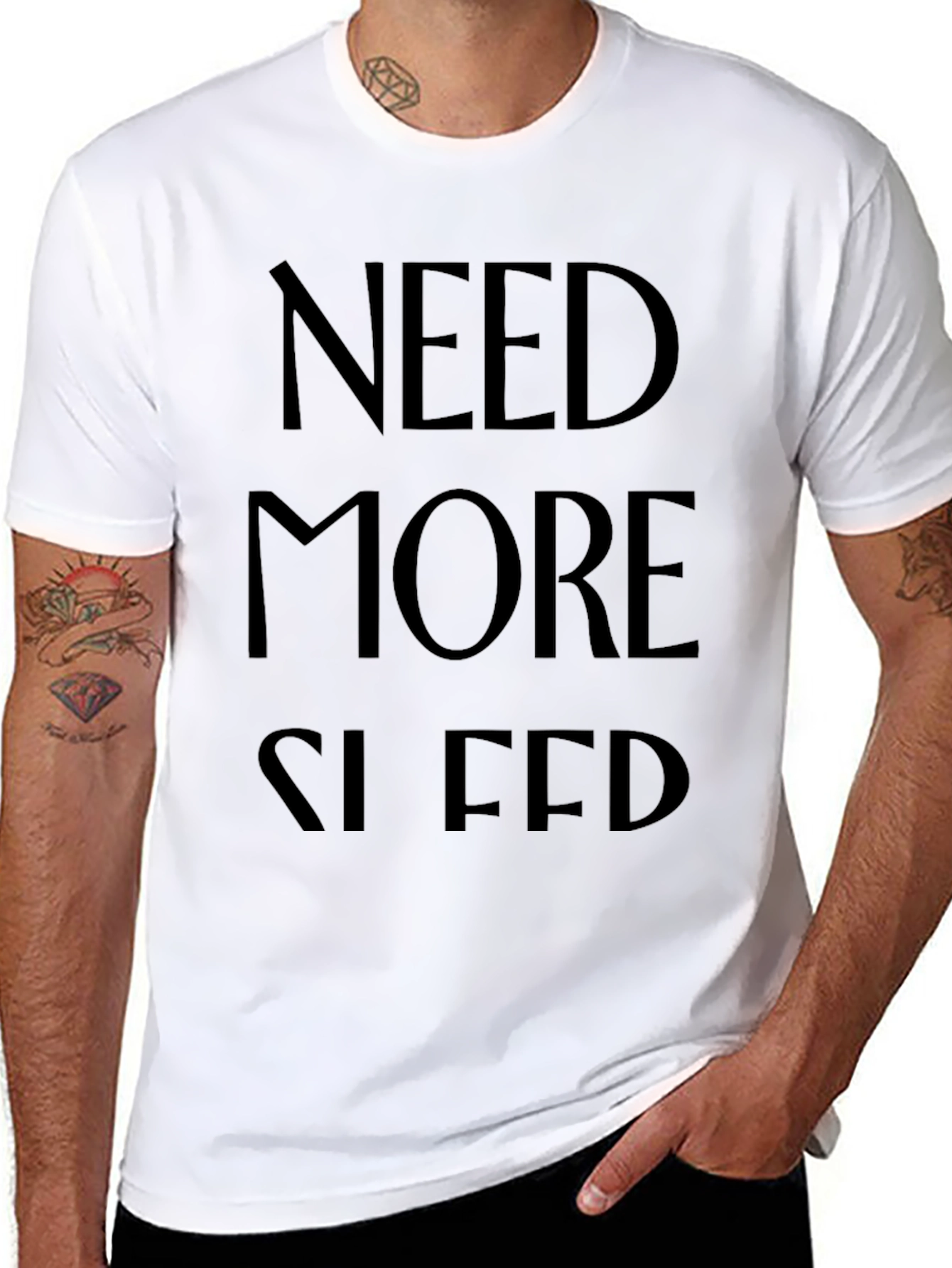 Need More Sleep Black T-Shirt