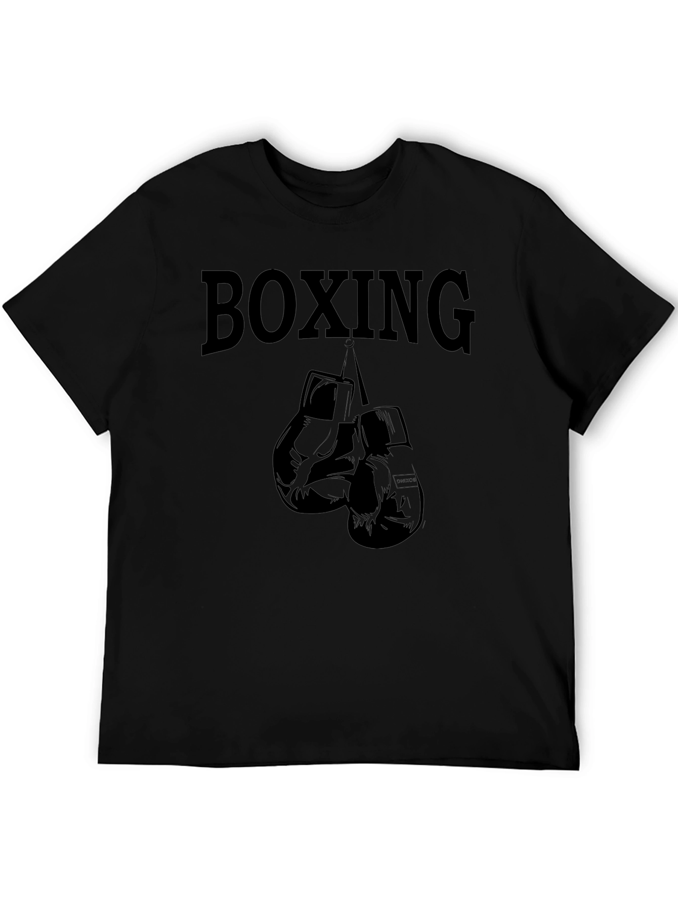 Boxing Gloves Graphic T-Shirt - Black