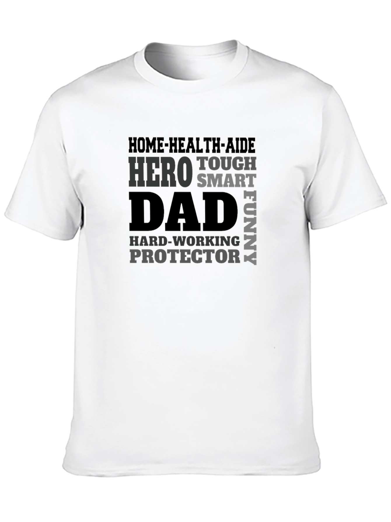 Dad Hero Graphic Tee - Black Cotton Blend T-Shirt