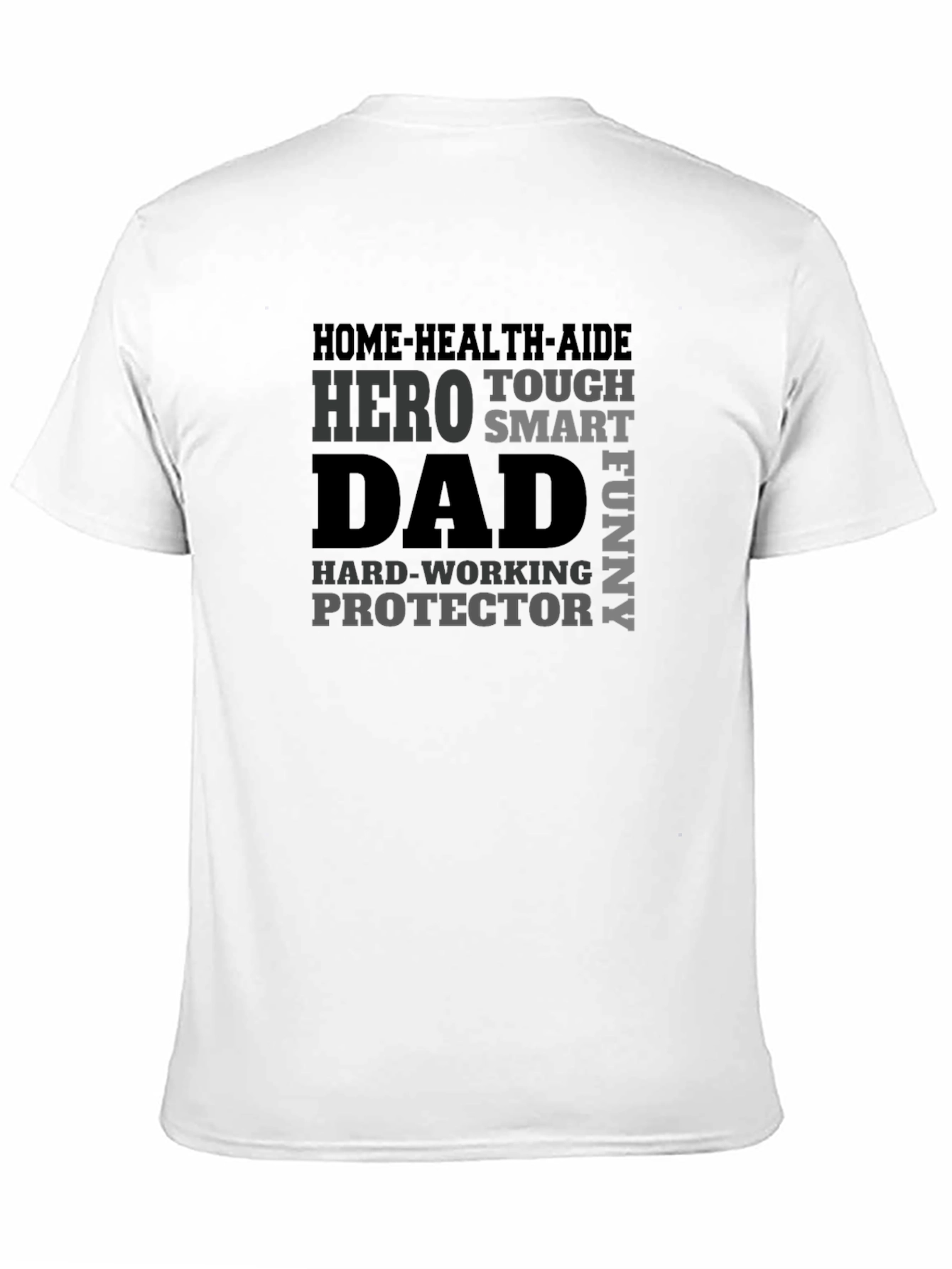 Dad Hero Graphic Tee - Black Cotton Blend T-Shirt