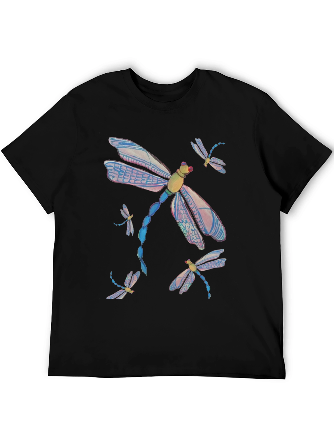 Dragonfly Graphic Tee - Mens Black T-Shirt