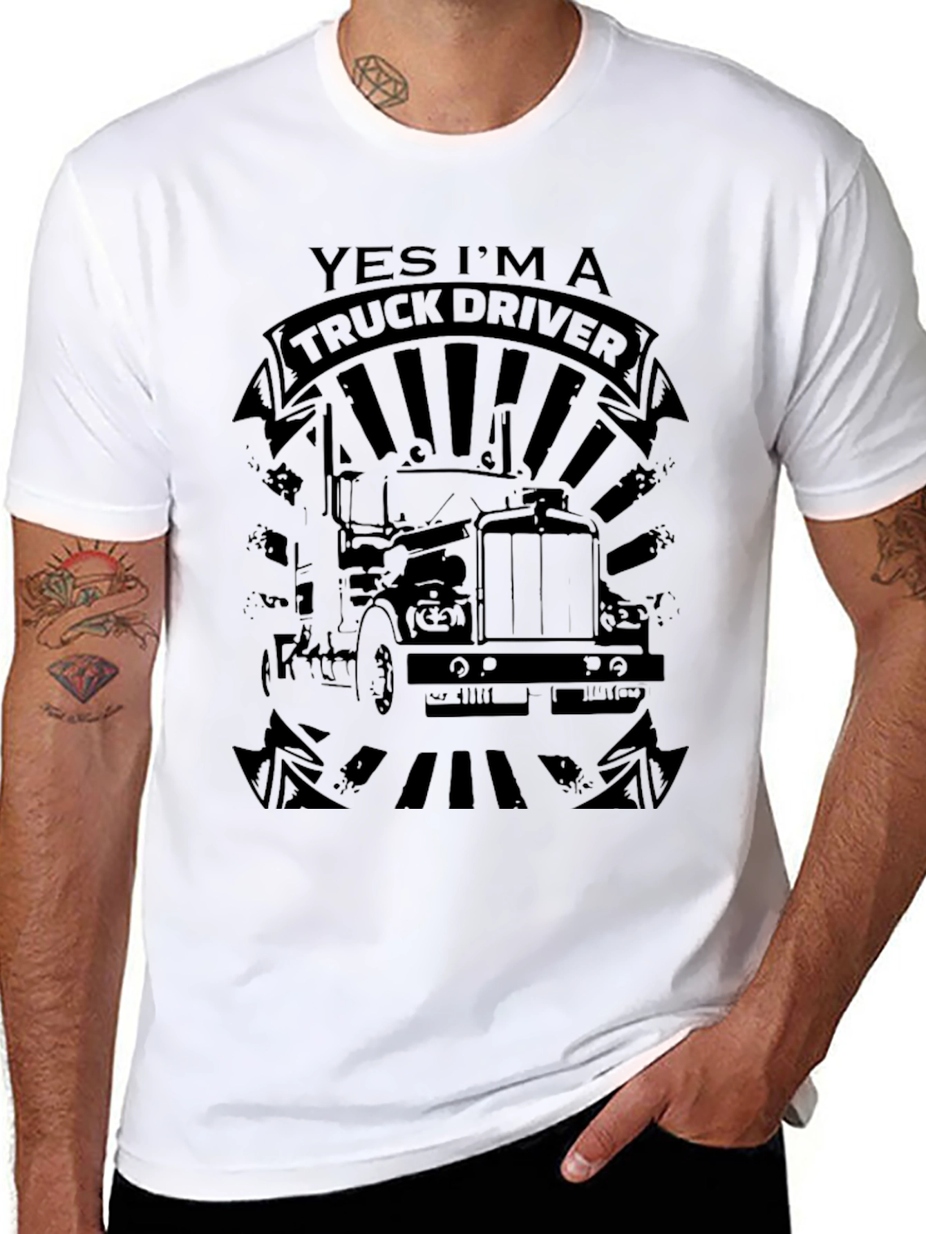 Yes Im a Truck Driver Graphic T-Shirt