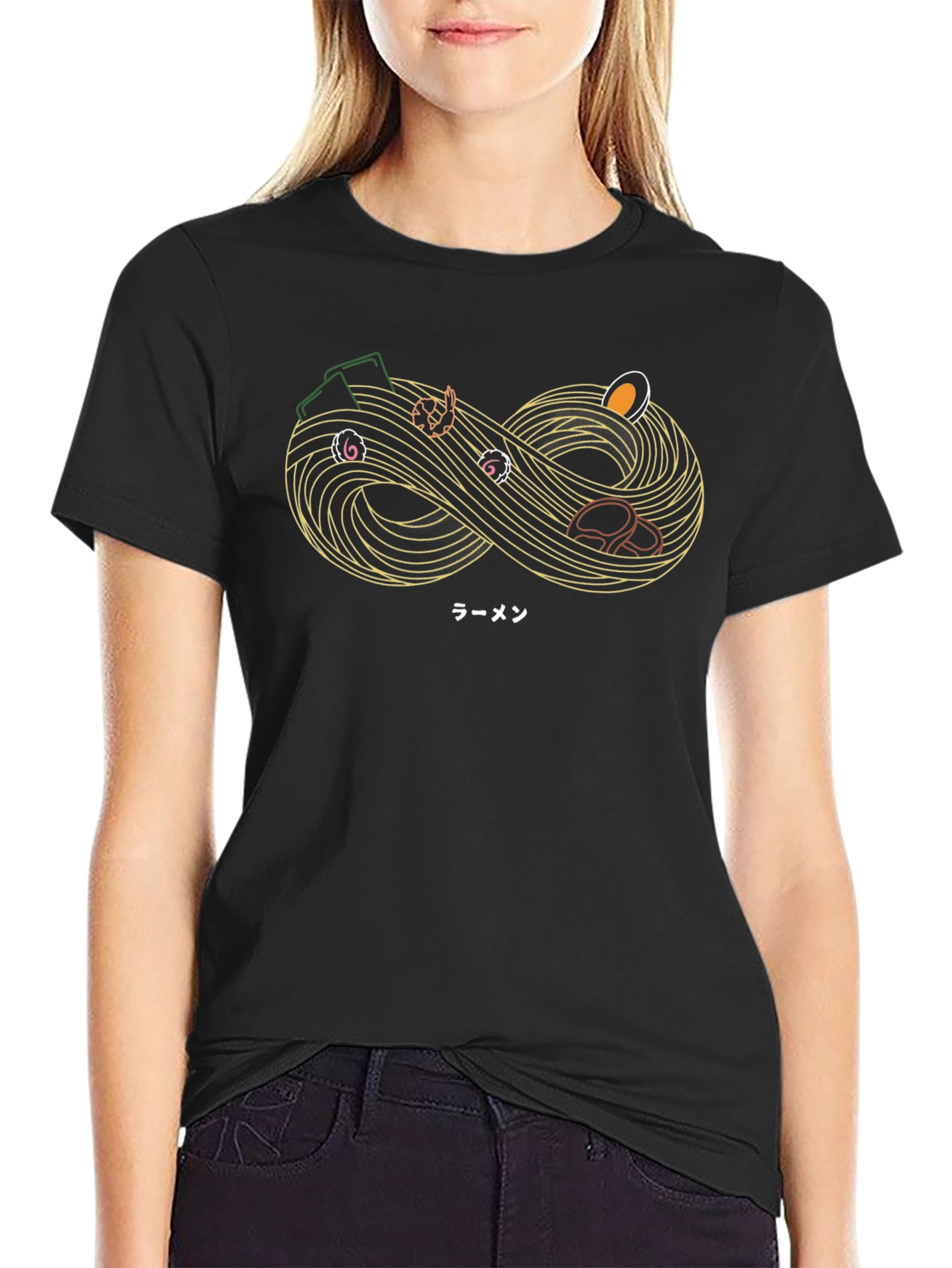 Ramen Infinity Loop Graphic T-Shirt - Unique Design