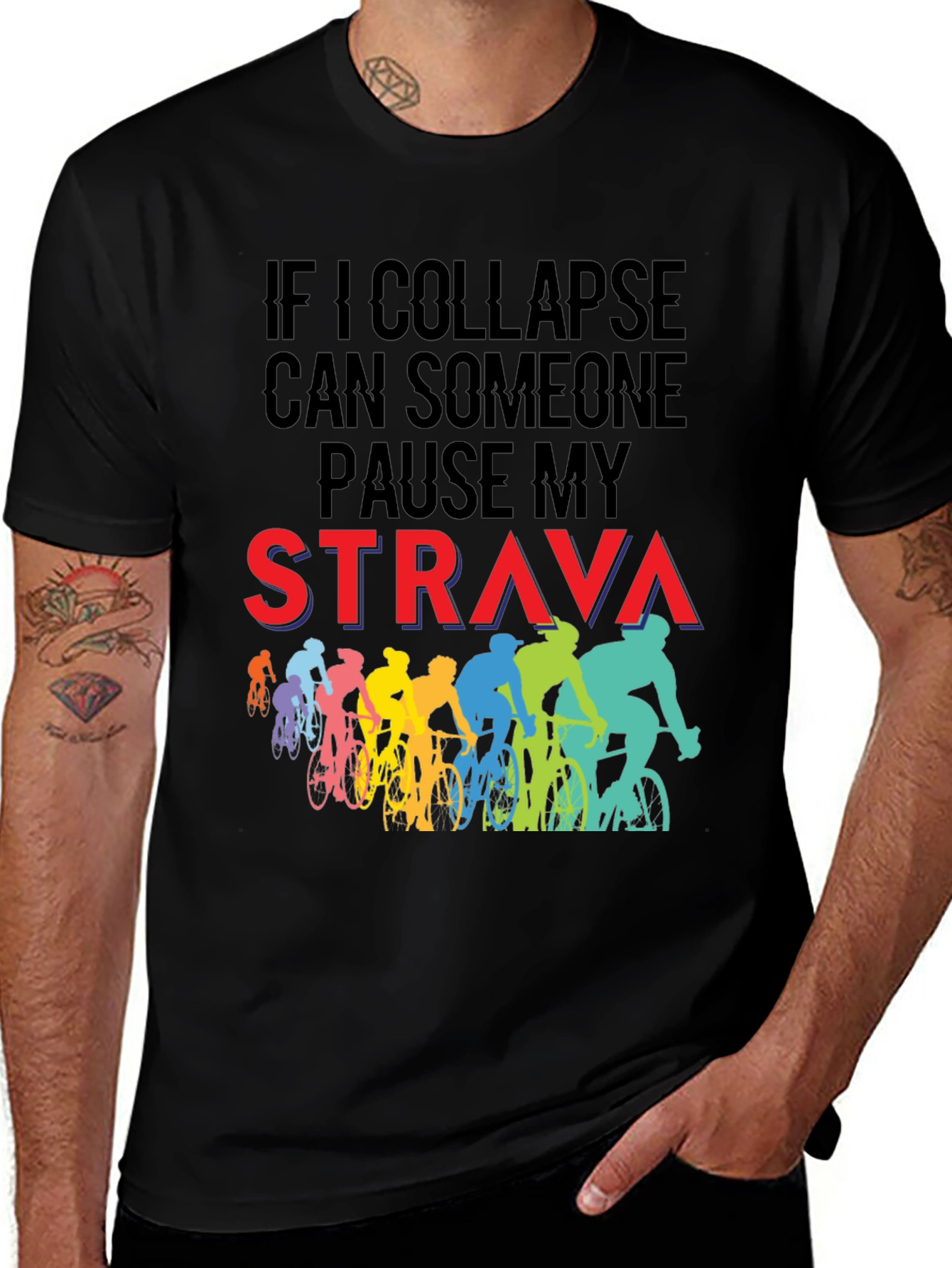 Funny Cycling Strava T-Shirt
