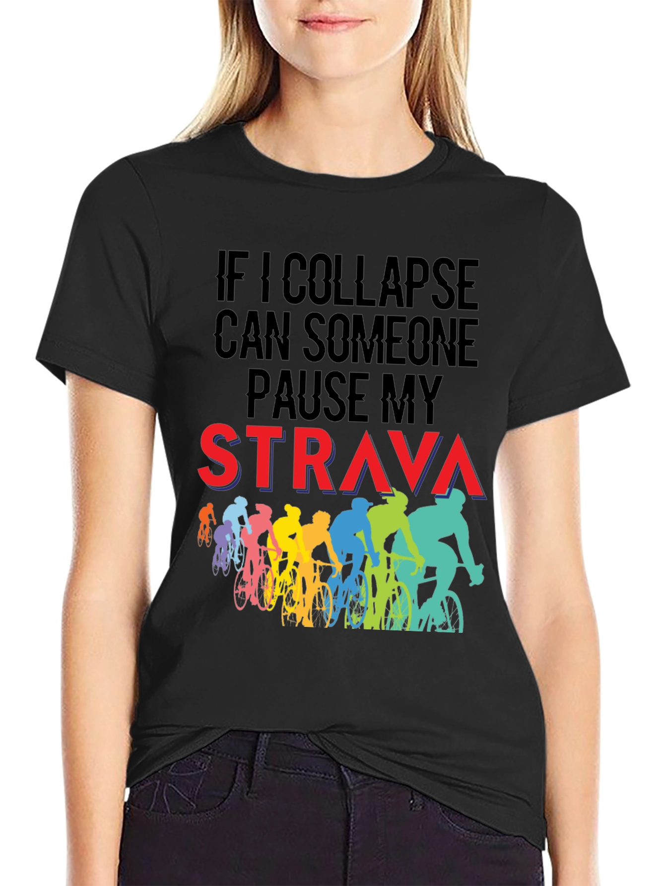 Funny Cycling Strava T-Shirt