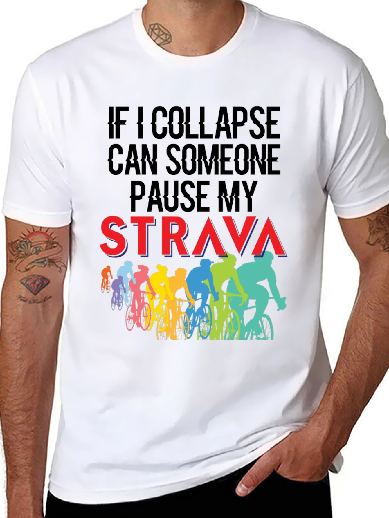 Funny Cycling Strava T-Shirt