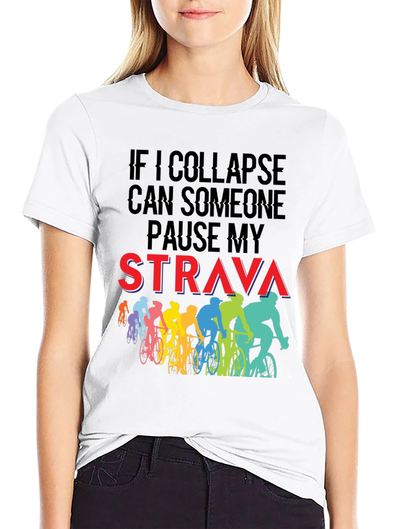 Funny Cycling Strava T-Shirt