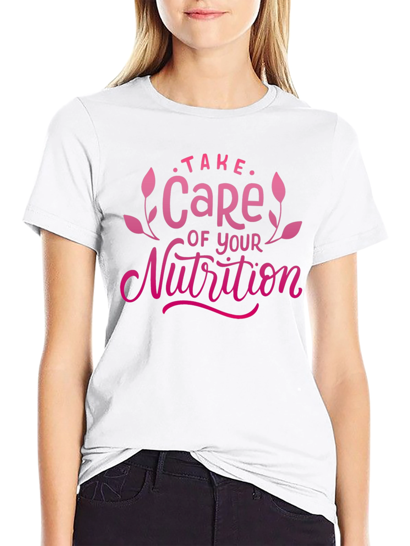 Take Care of Your Nutrition Graphic Tee Black T-Shirt