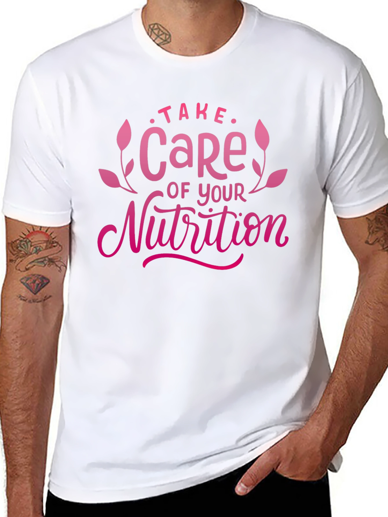 Take Care of Your Nutrition Graphic Tee Black T-Shirt