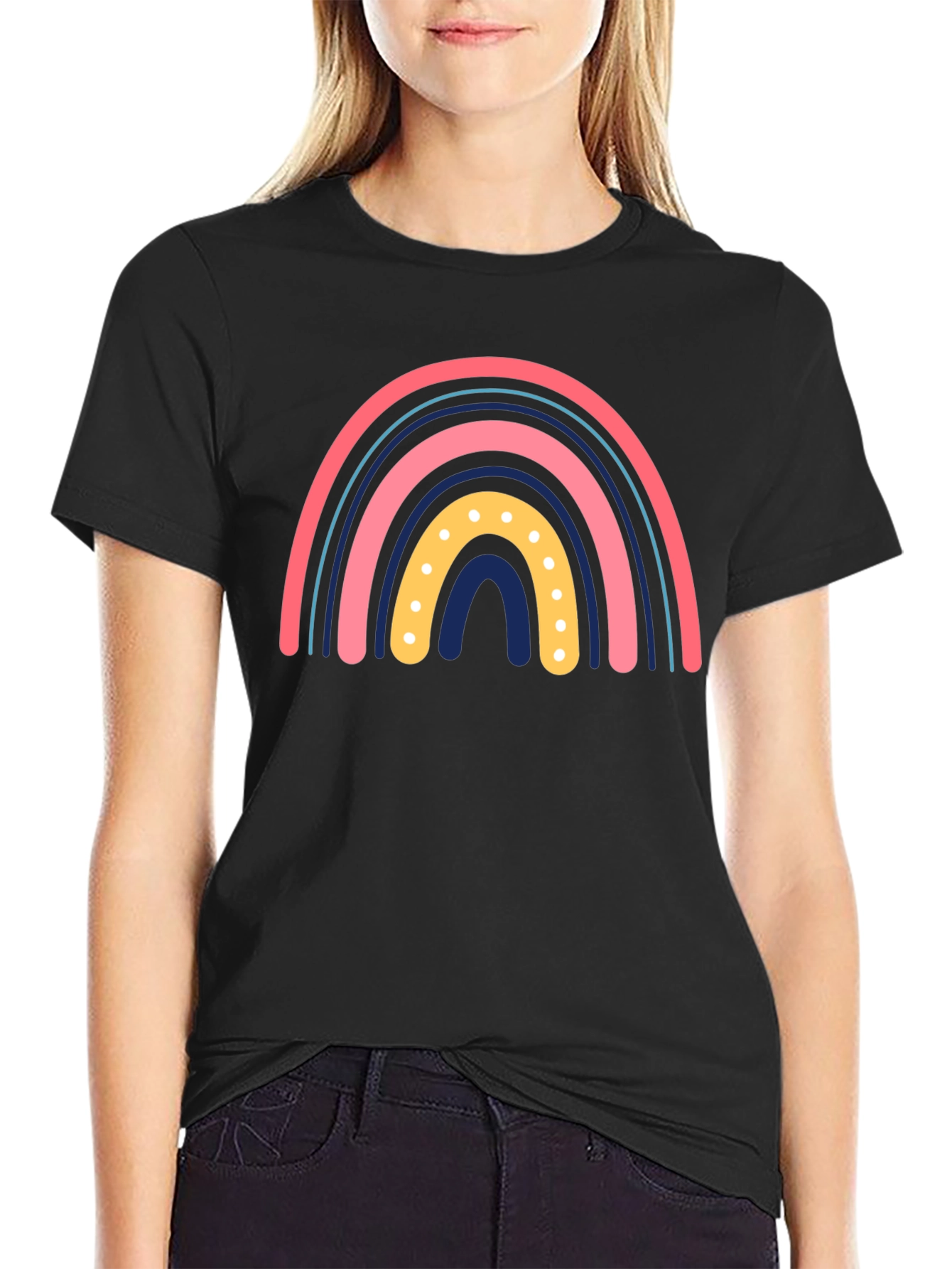 Rainbow Graphic Print Tee