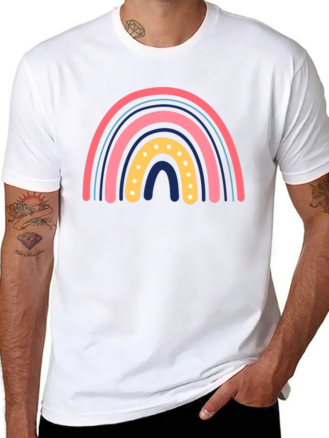 Rainbow Graphic Print Tee