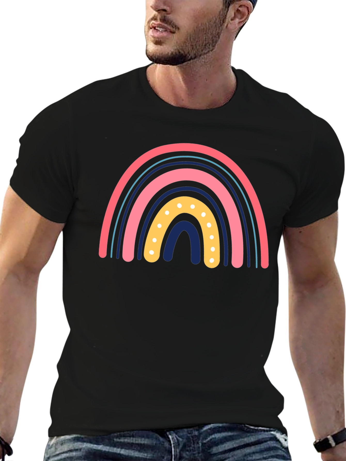 Rainbow Graphic Print Tee