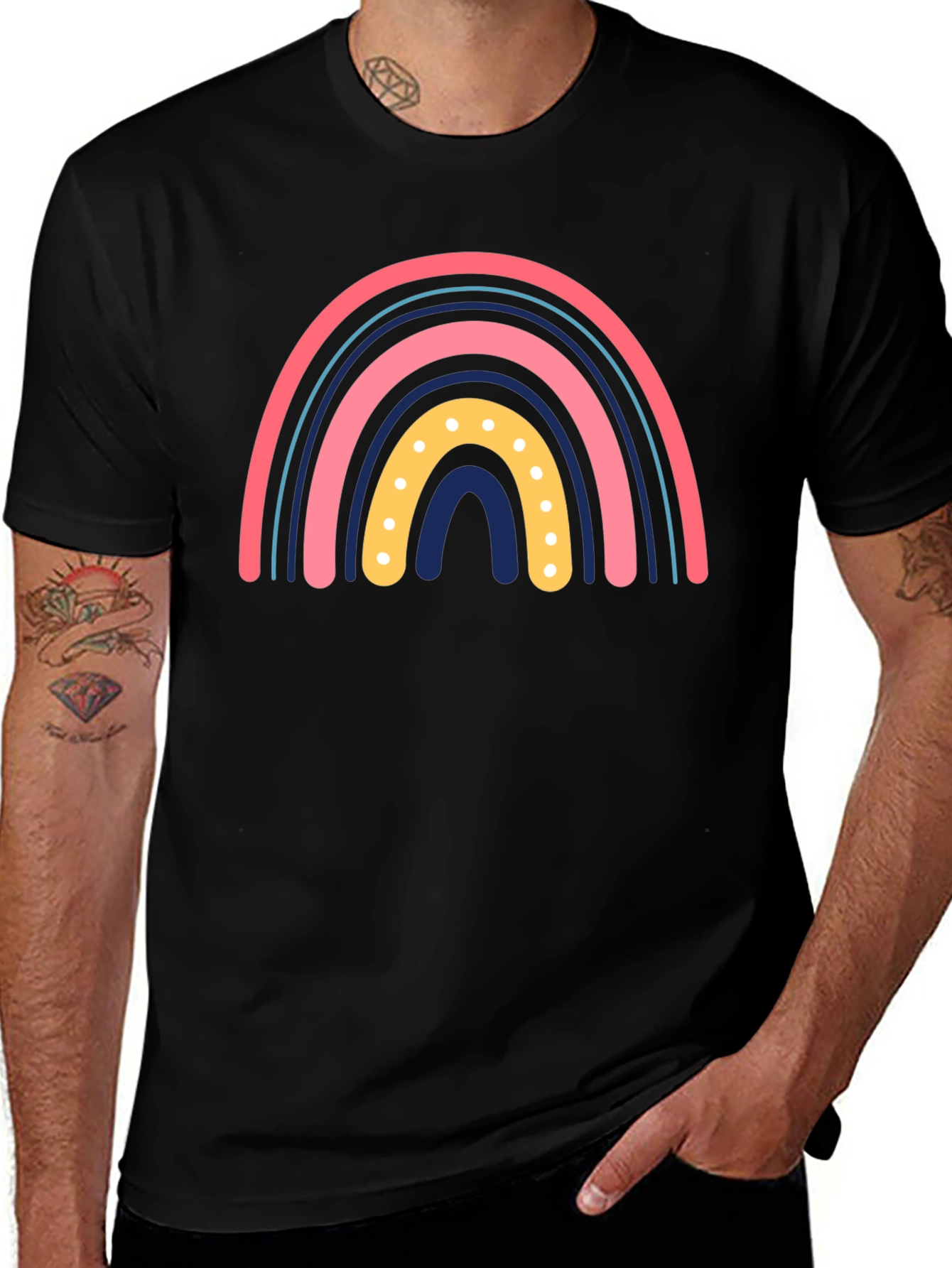 Rainbow Graphic Print Tee