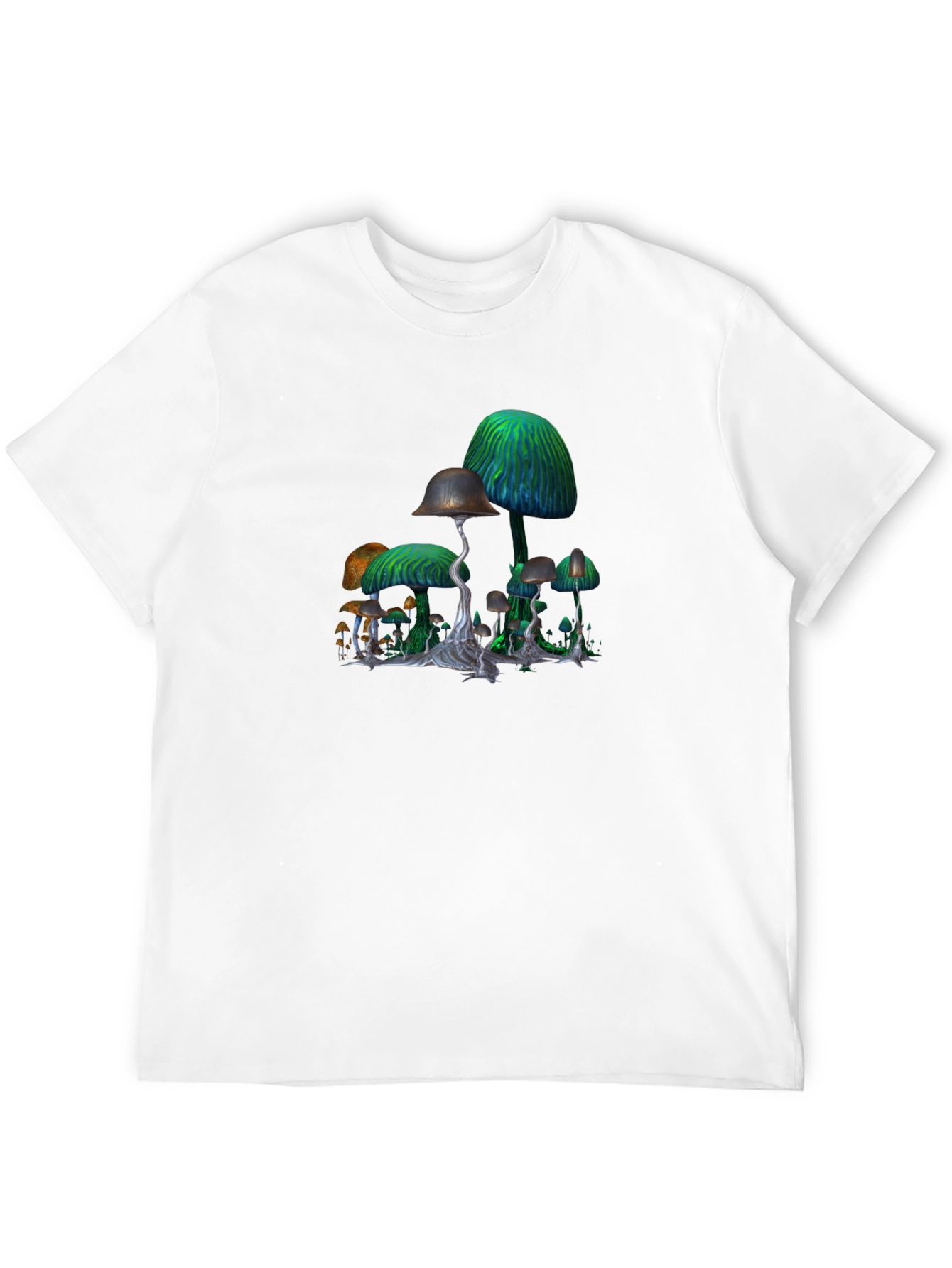 Mushroom Graphic Black T-Shirt
