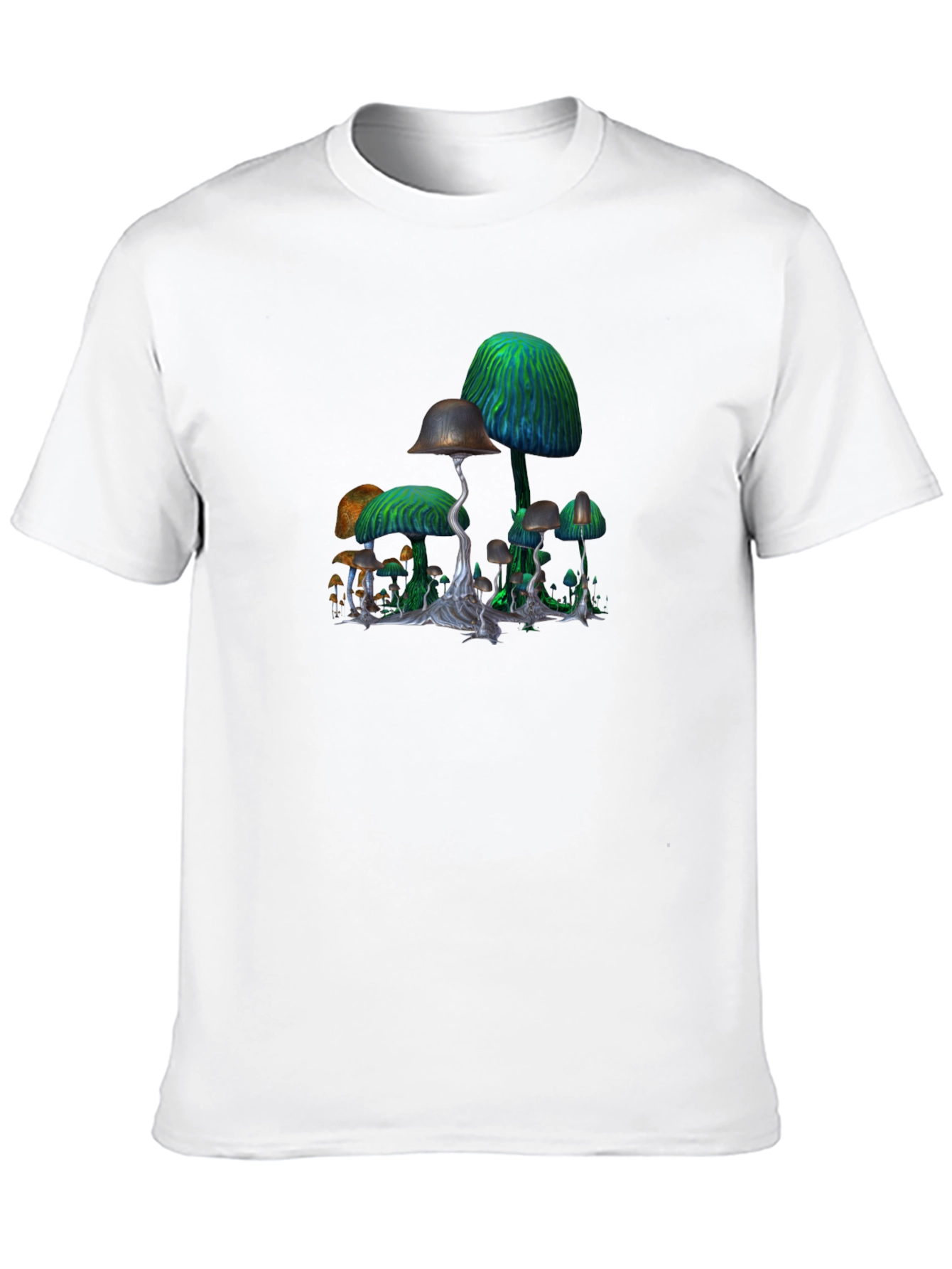 Mushroom Graphic Black T-Shirt