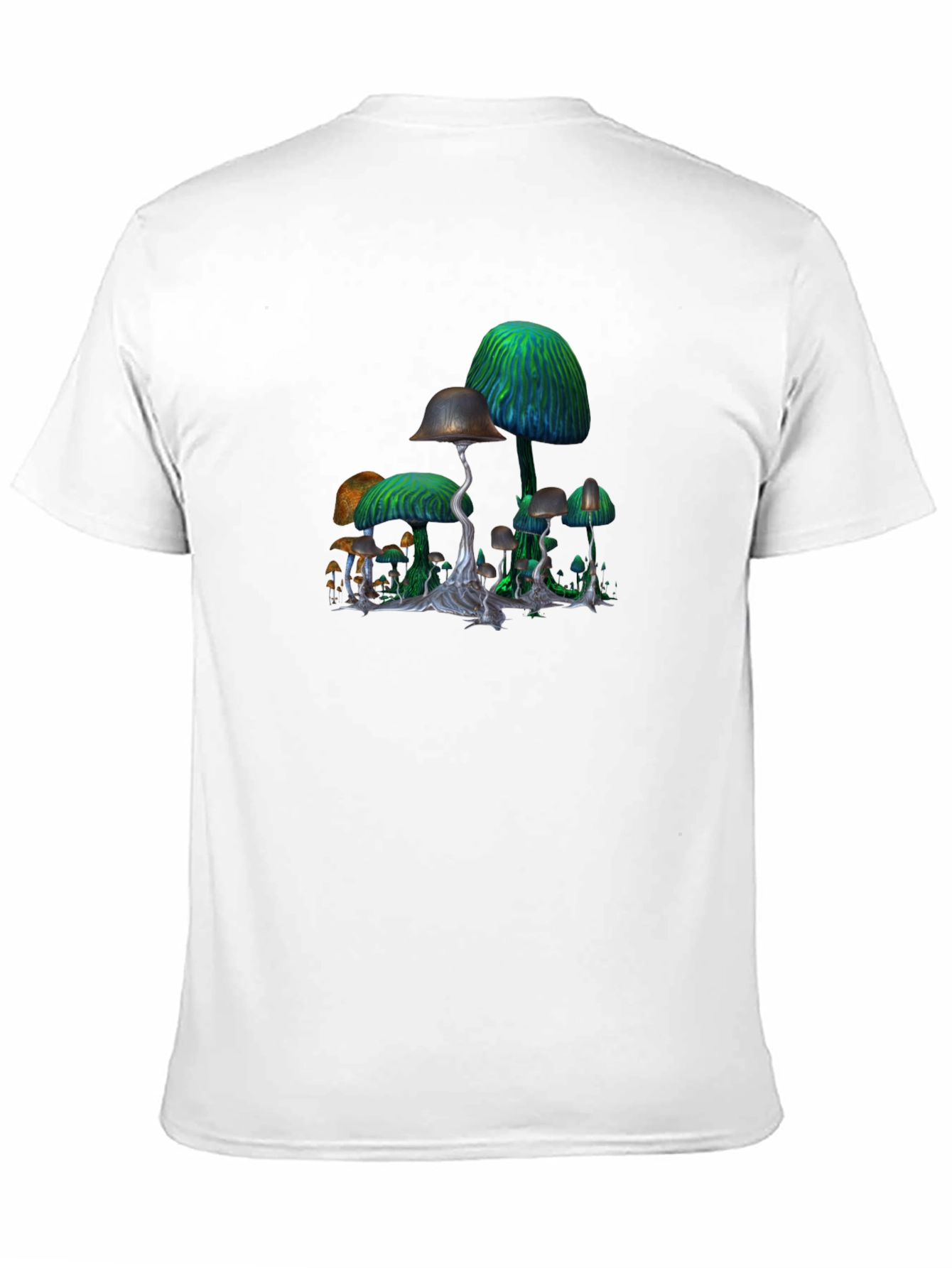 Mushroom Graphic Black T-Shirt