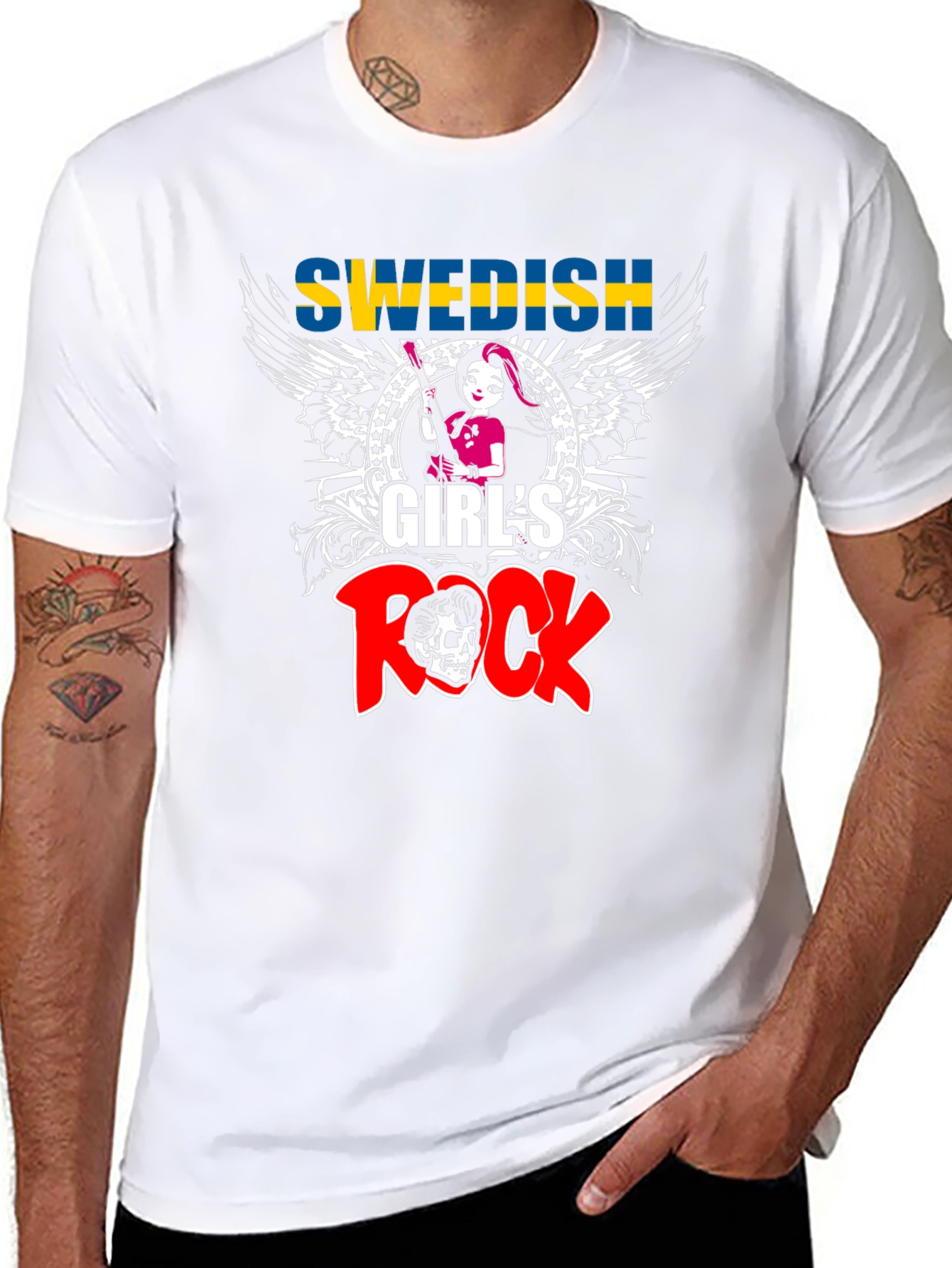 Swedish Girls Rock T-Shirt - Music Lover Tee