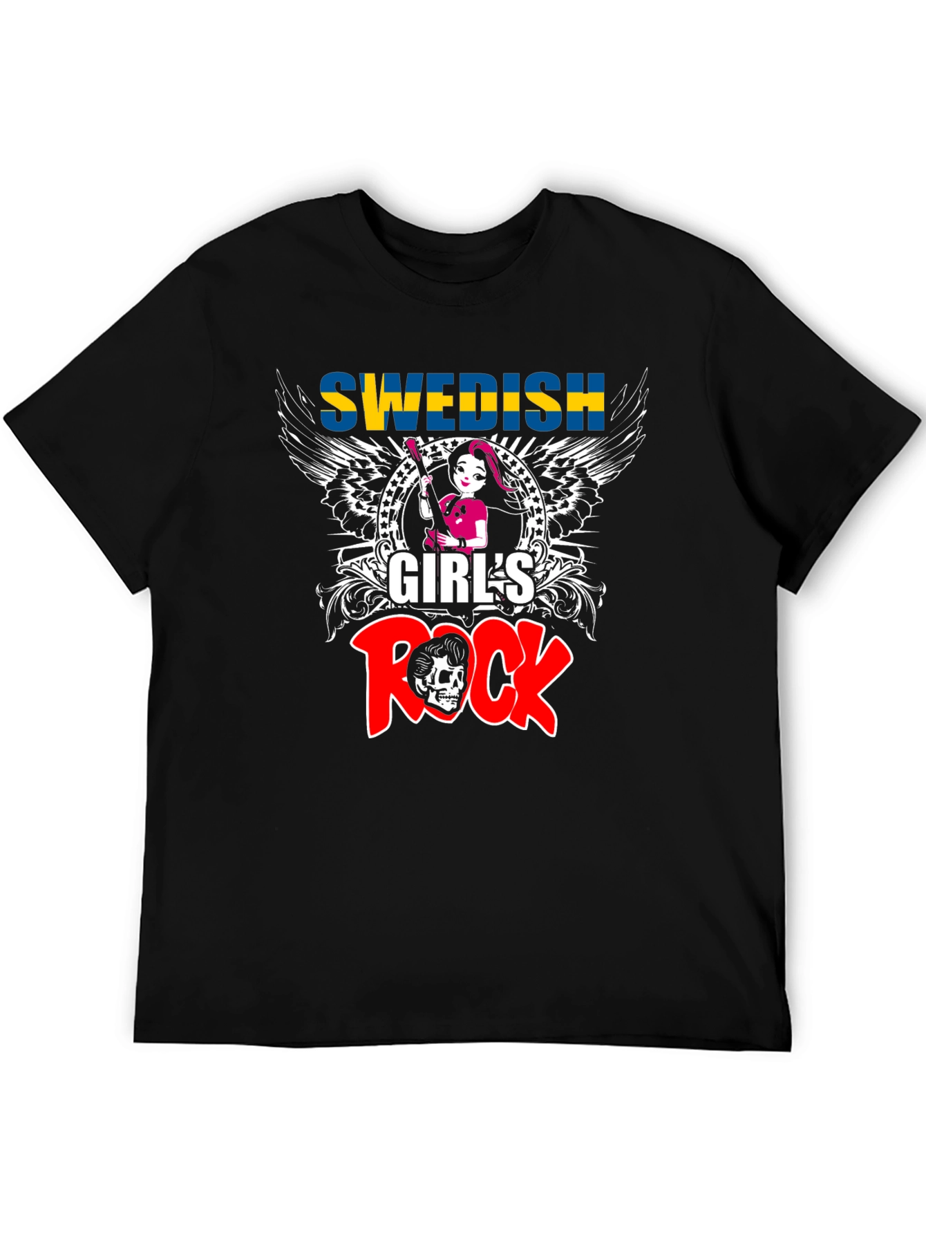 Swedish Girls Rock T-Shirt - Music Lover Tee