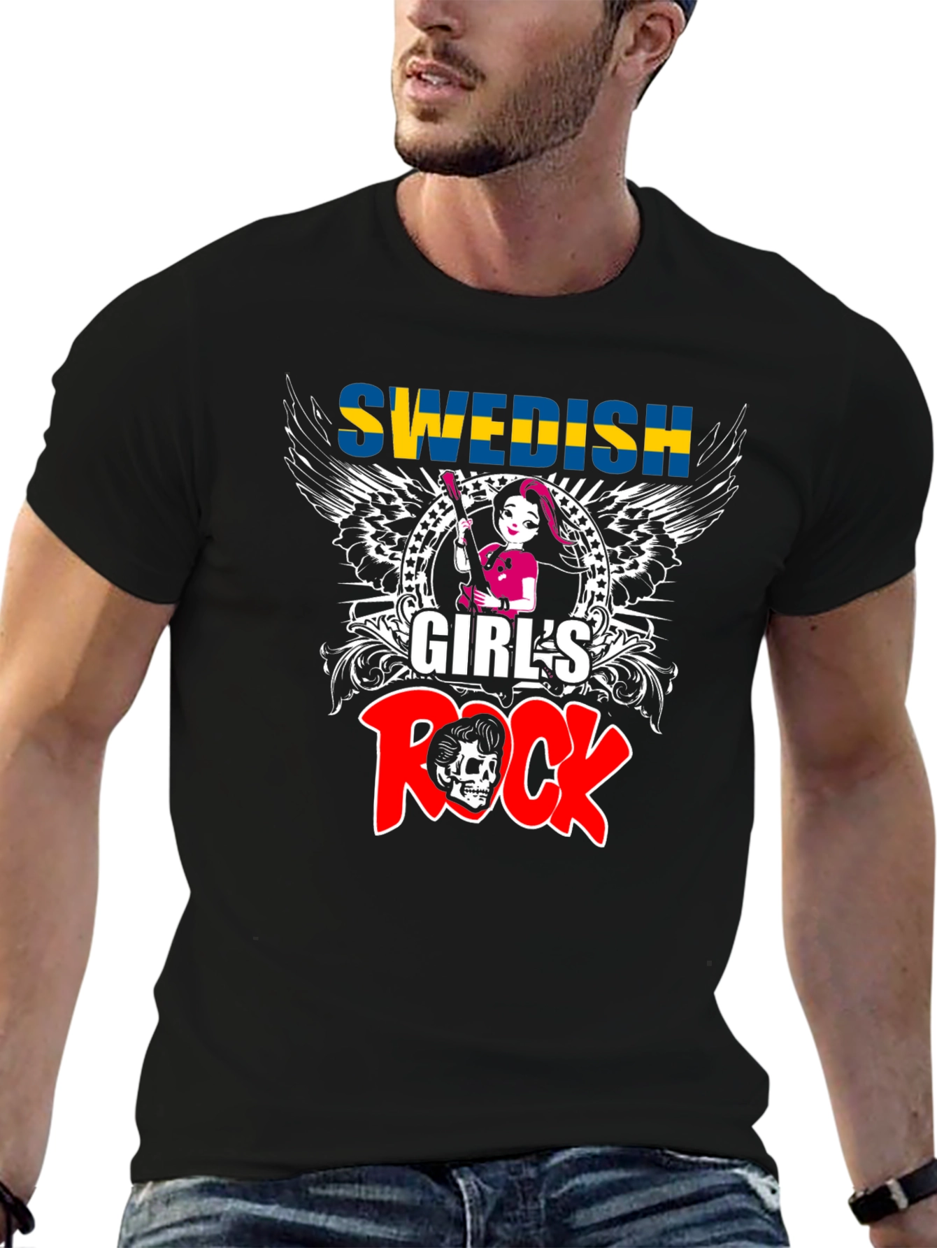 Swedish Girls Rock T-Shirt - Music Lover Tee