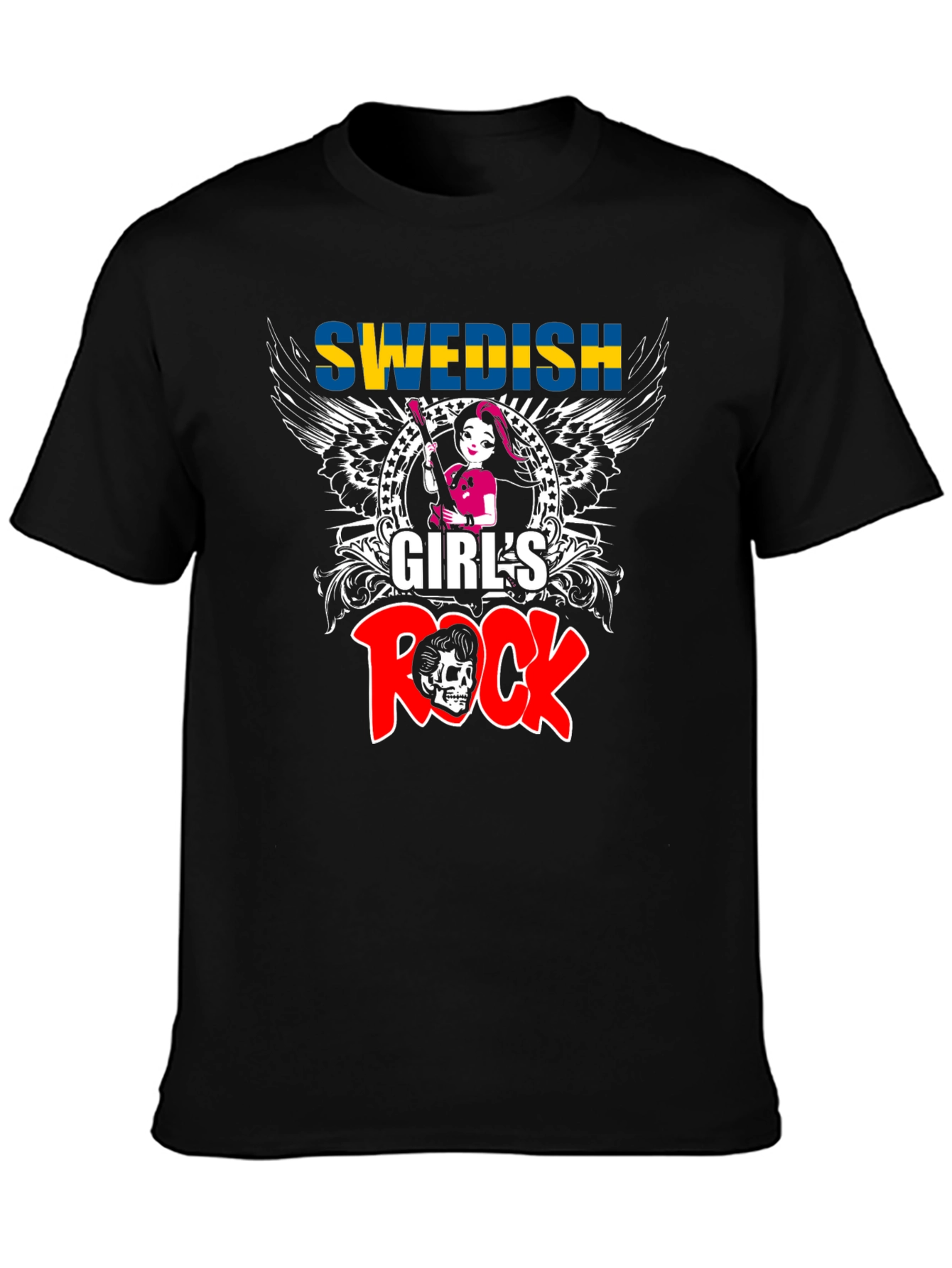 Swedish Girls Rock T-Shirt - Music Lover Tee