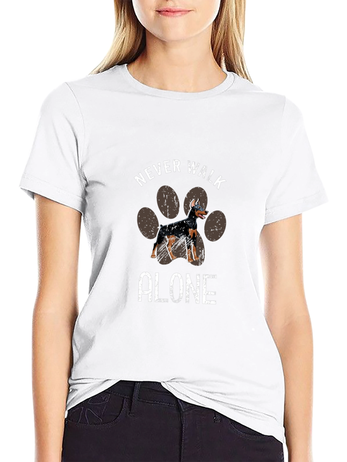 Never Walk Alone Dog T-Shirt