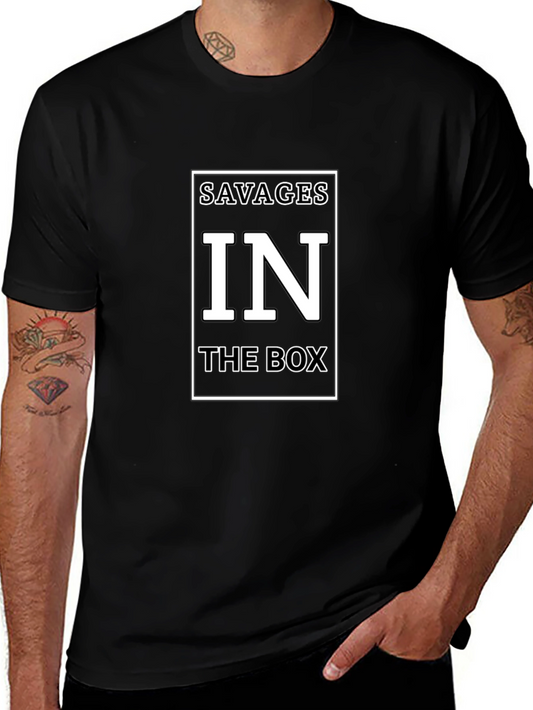 Savages in The Box Graphic T-Shirt - Black