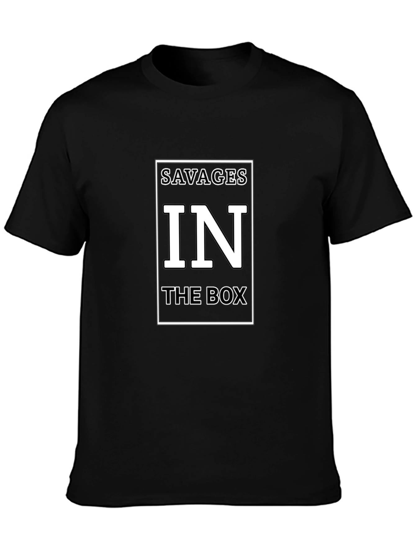 Savages in The Box Graphic T-Shirt - Black