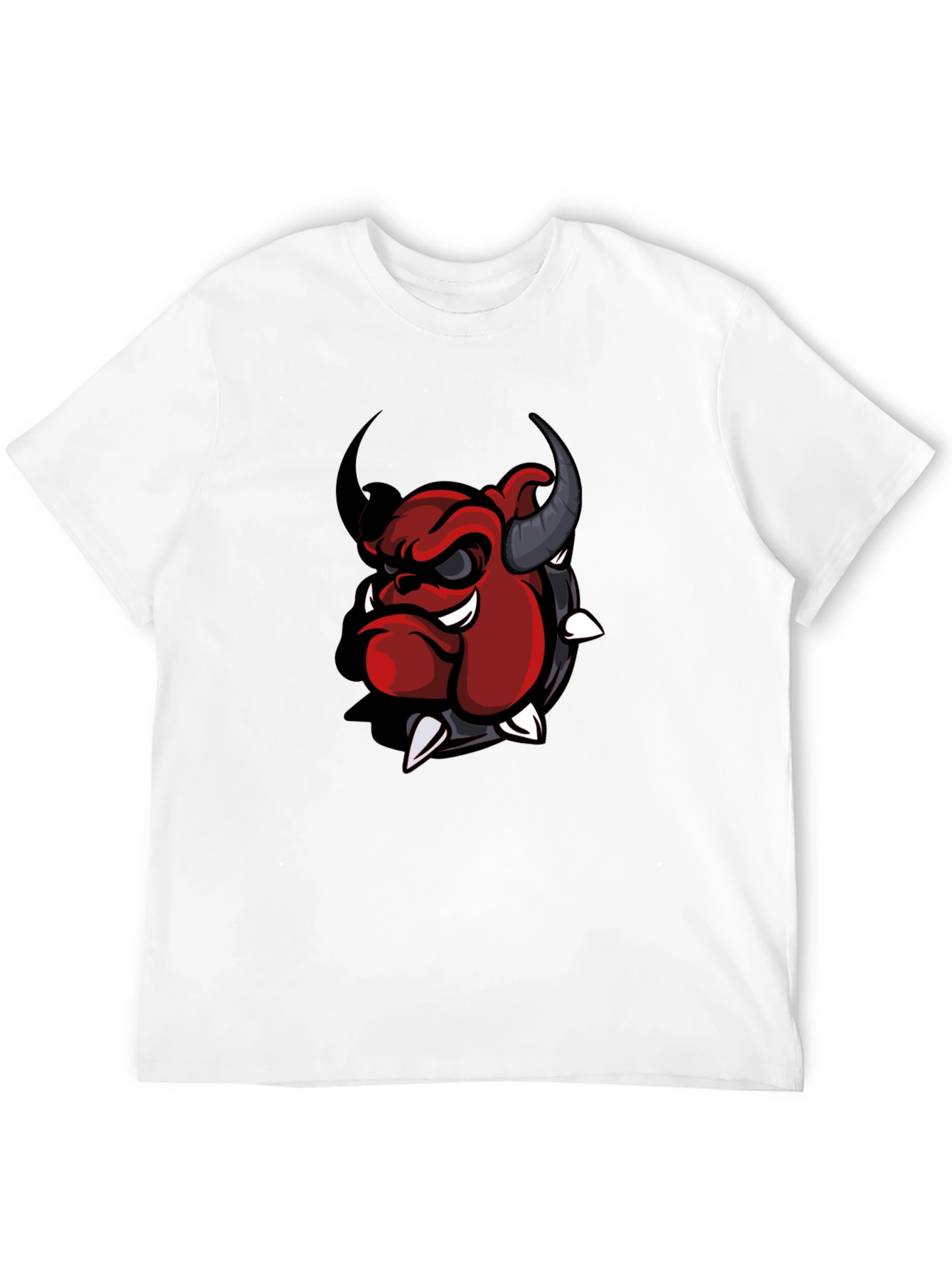 Cool Devil Bulldog Graphic T-Shirt