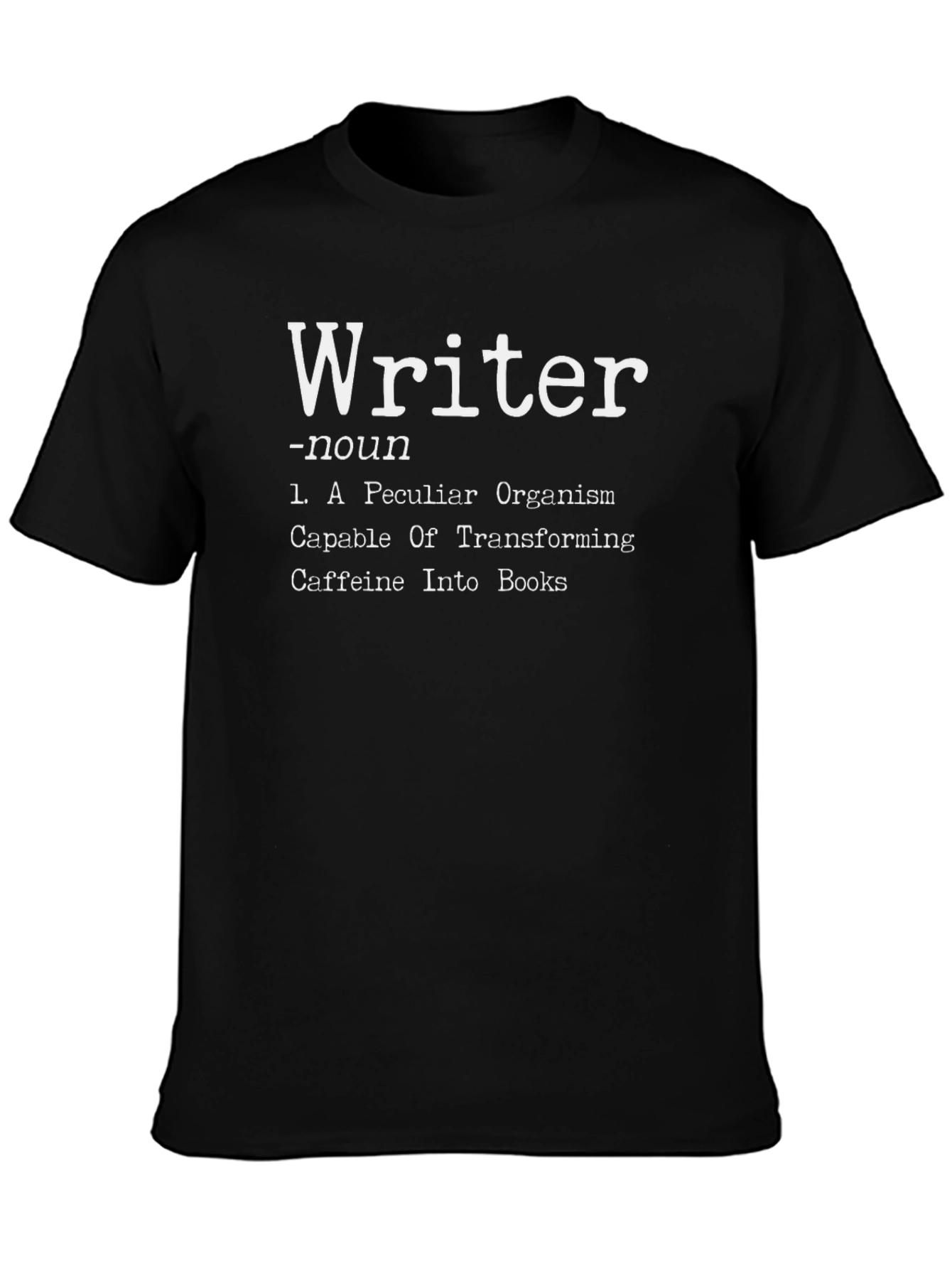 Writer Noun Definition Black Graphic T-Shirt
