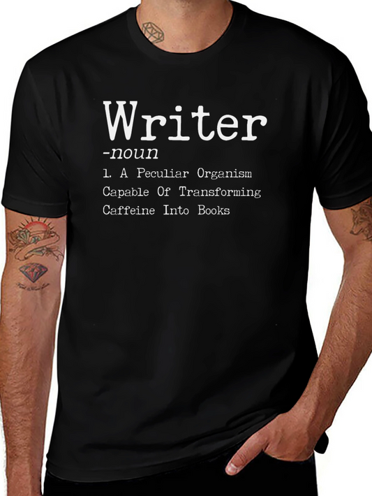 Writer Noun Definition Black Graphic T-Shirt