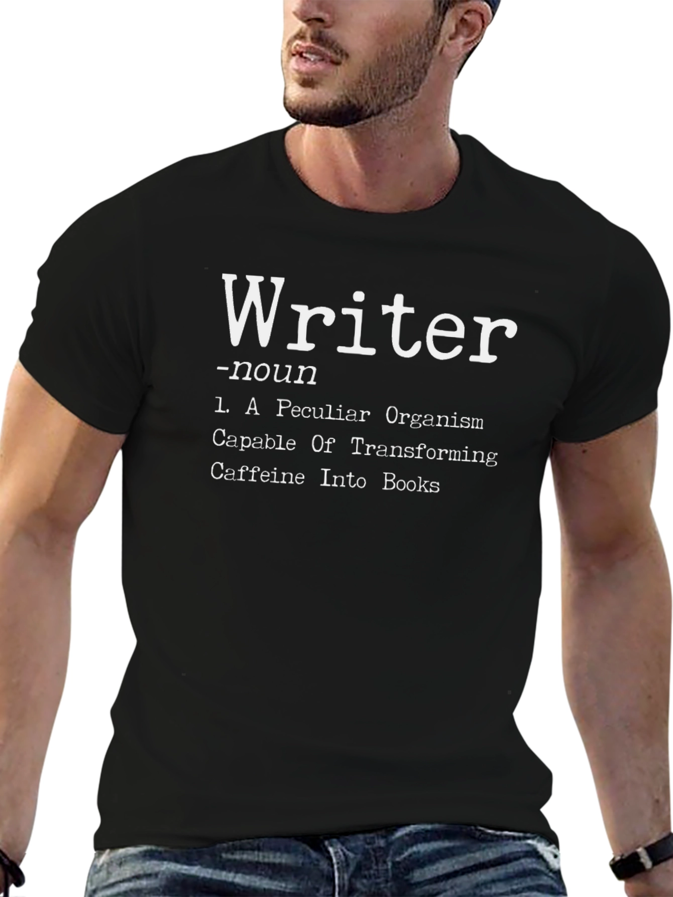 Writer Noun Definition Black Graphic T-Shirt