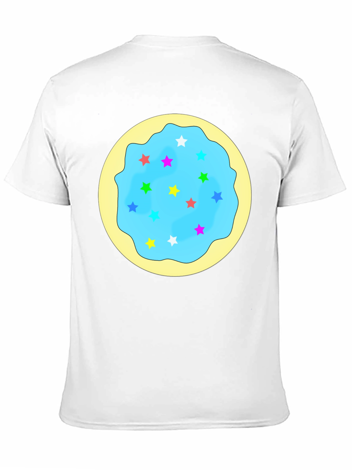 Star Cookie Graphic T-Shirt - Black Crew Neck Tee