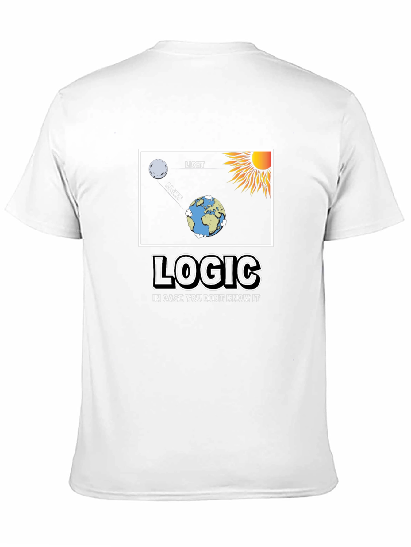 Logic Graphic Print Mens Black T-shirt