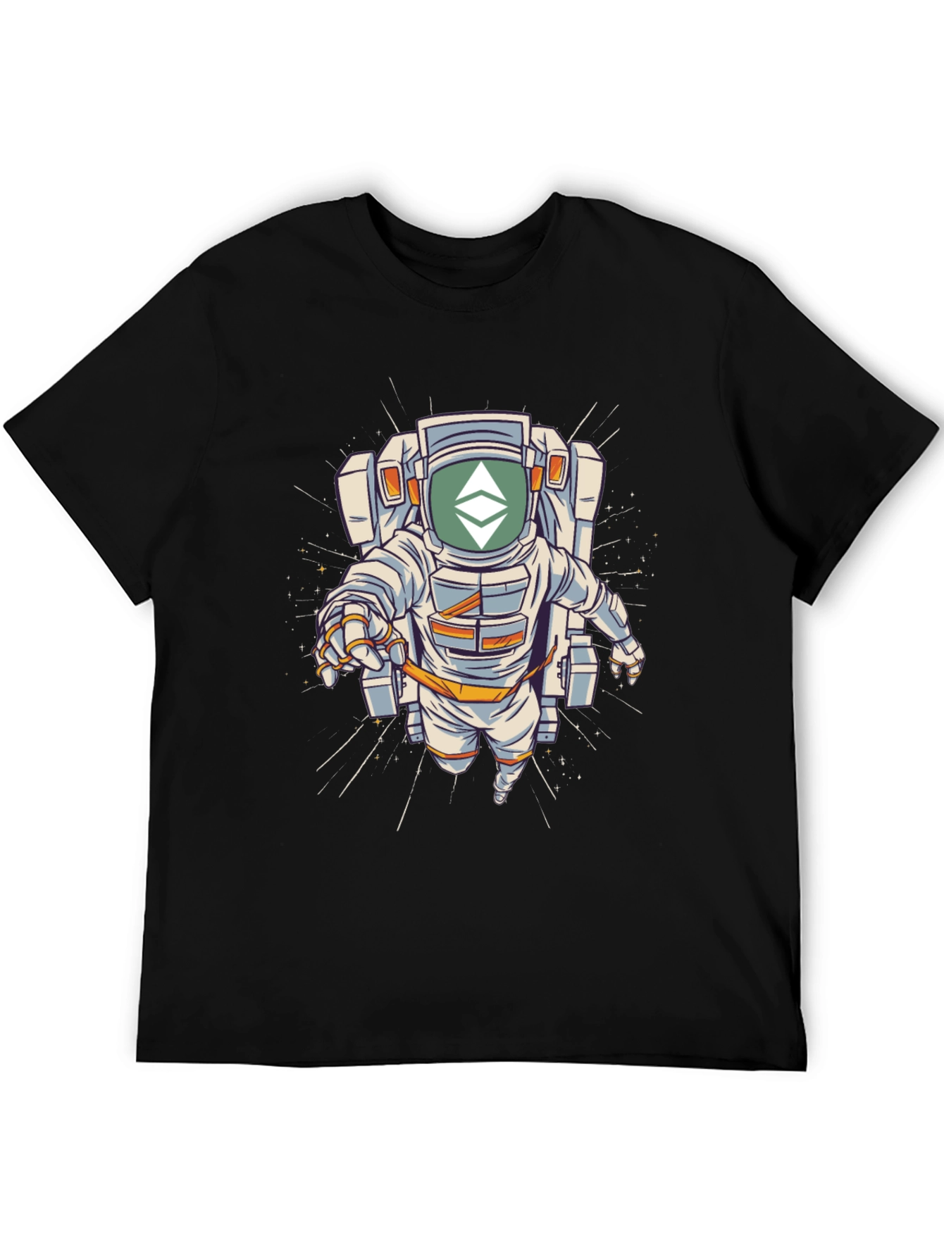 Ethereum Astronaut Black T-Shirt