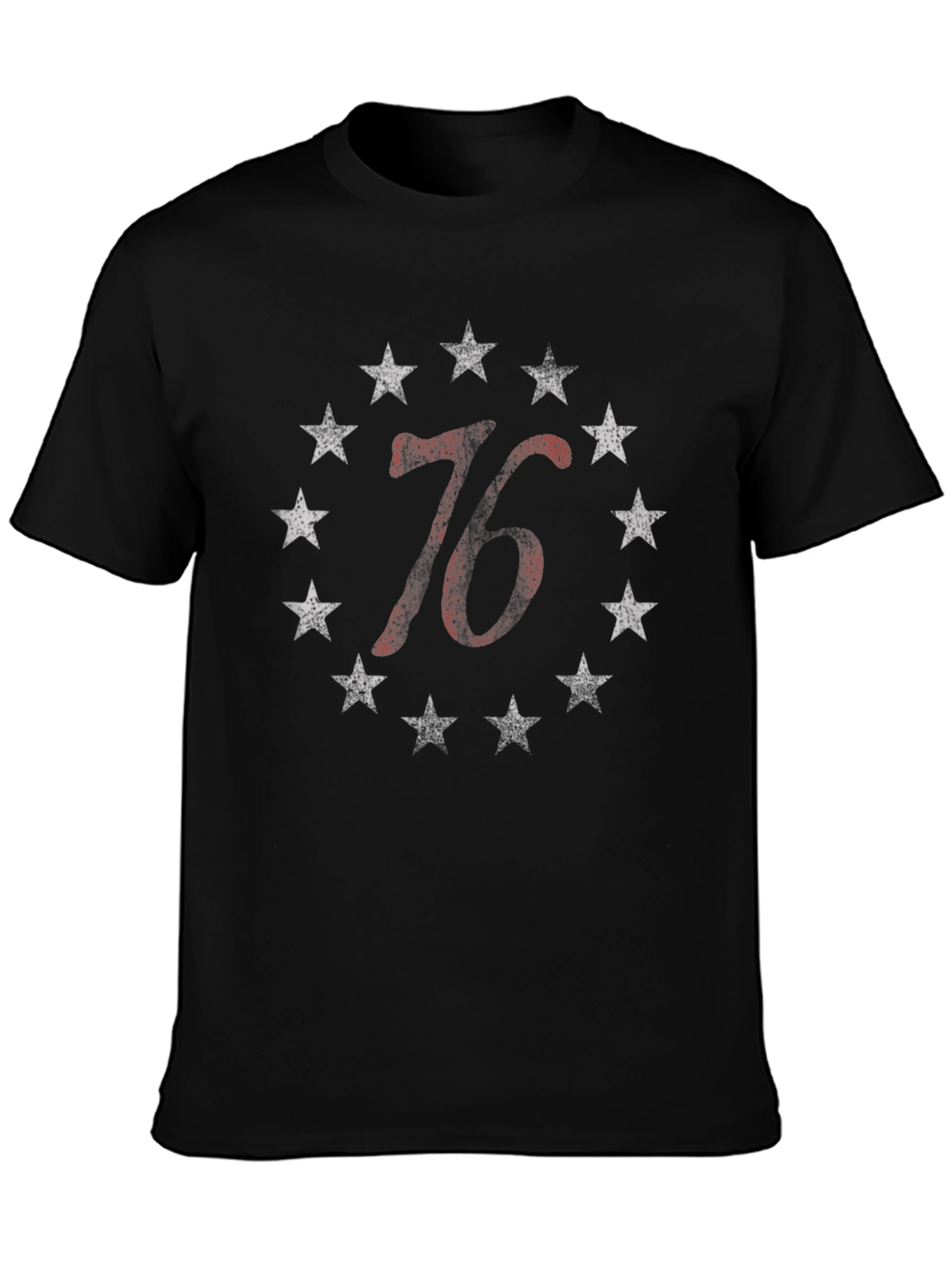 Patriotic 76 Stars Graphic T-Shirt