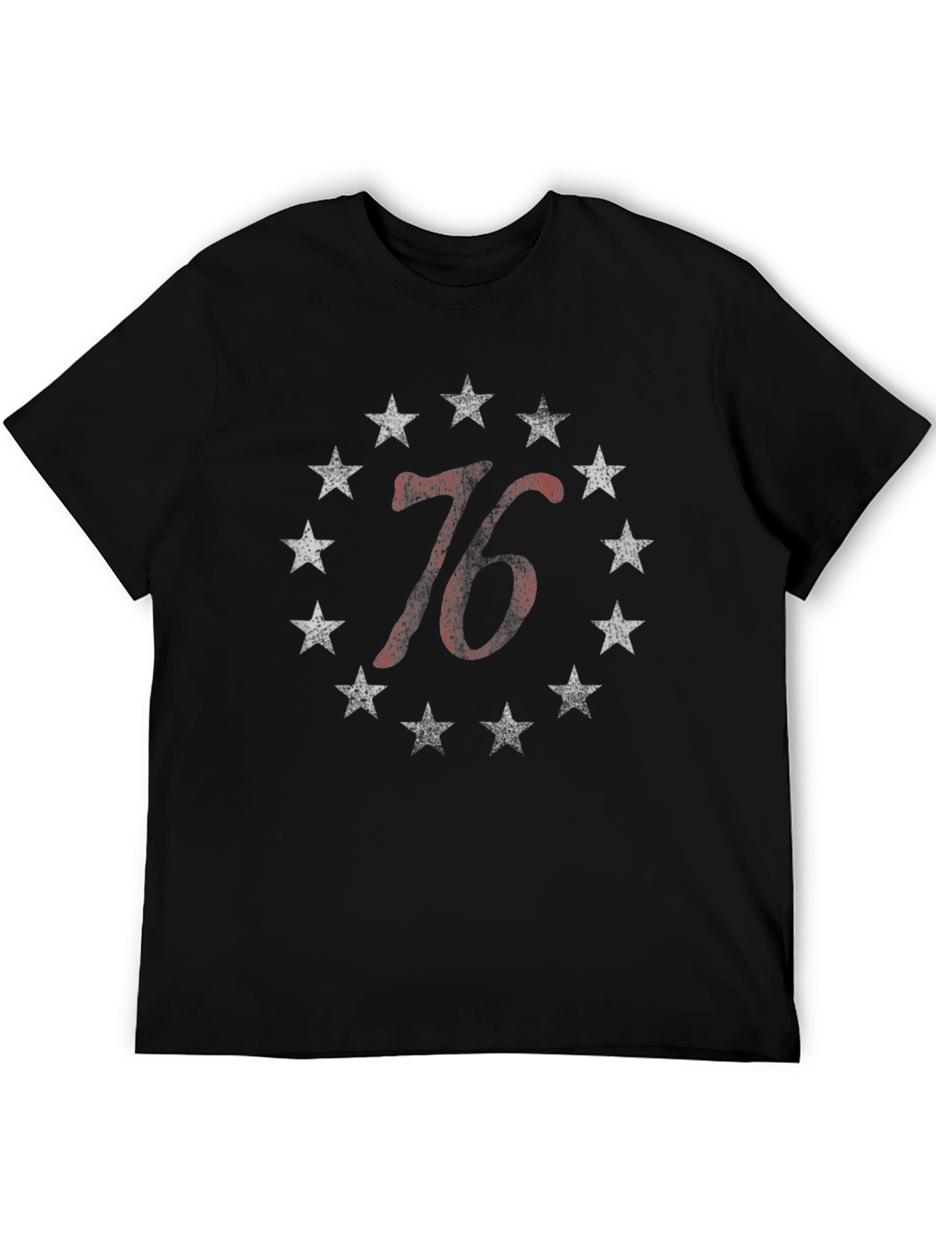 Patriotic 76 Stars Graphic T-Shirt