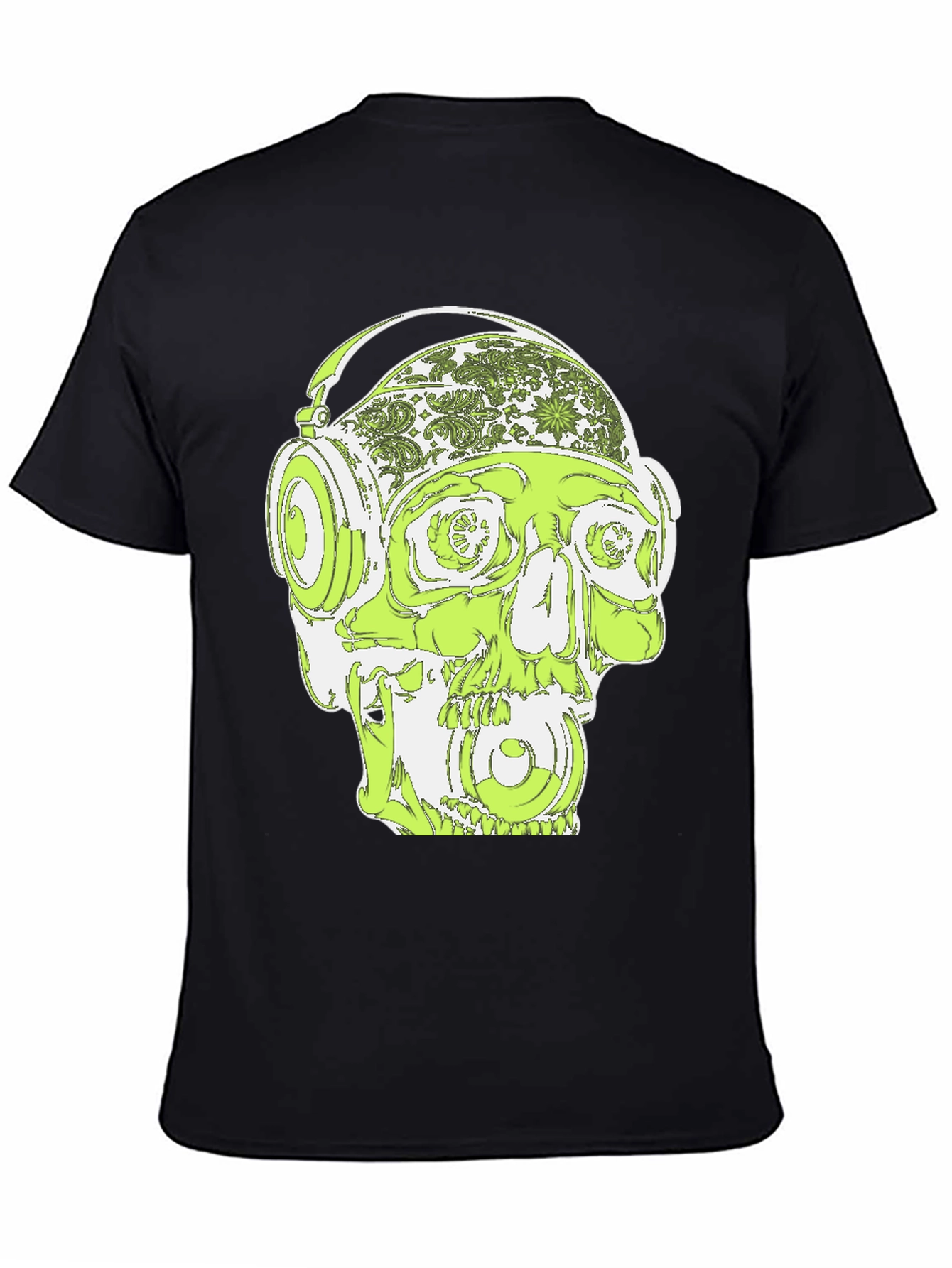 Skull Headphone Graphic T-Shirt
