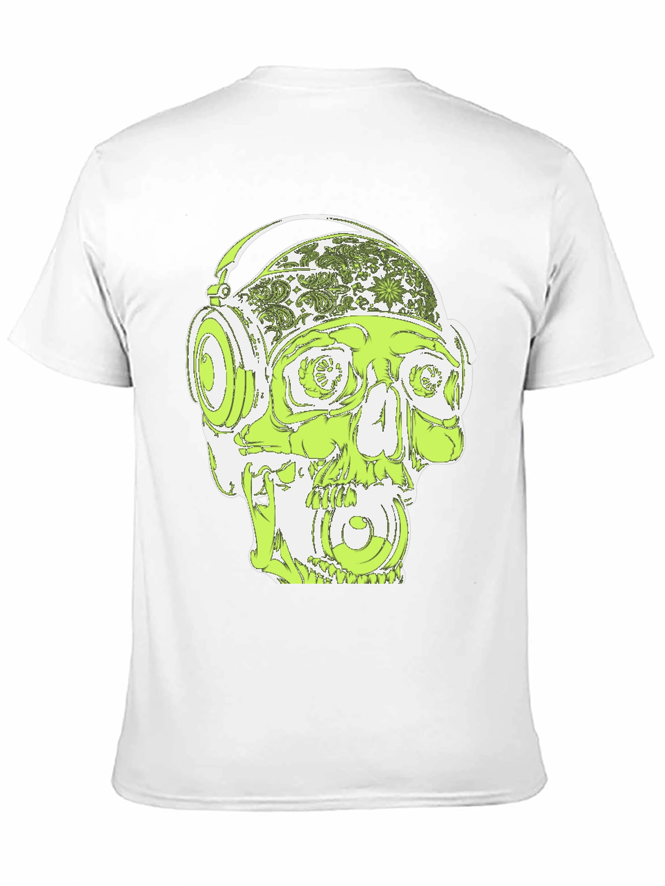 Skull Headphone Graphic T-Shirt