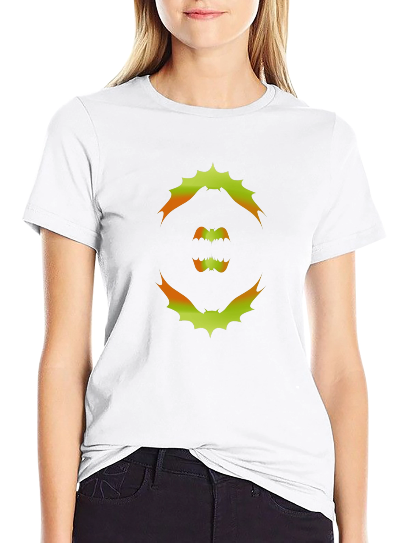 Spooky Bat Graphic T-Shirt - Halloween Ready!