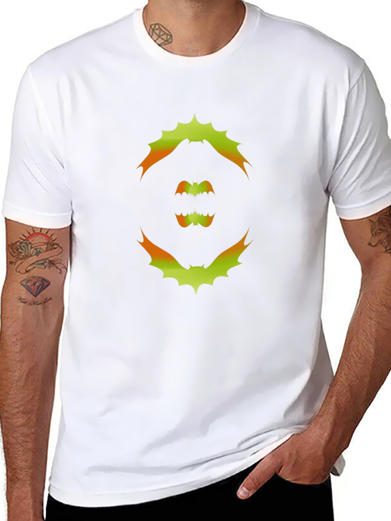 Spooky Bat Graphic T-Shirt - Halloween Ready!